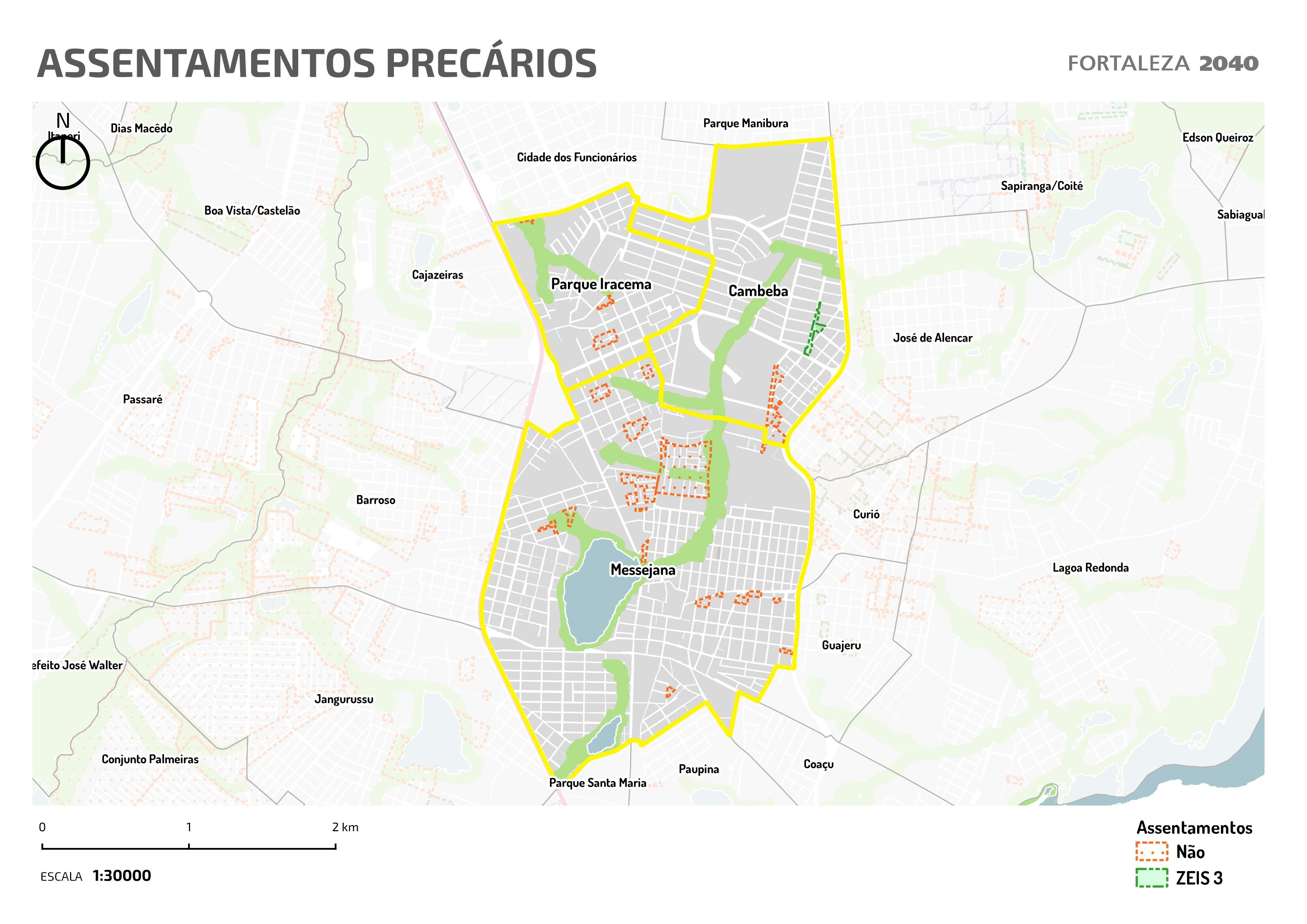 Fóruns Territoriais de Fortaleza - Mapa dos Fóruns Territoriais