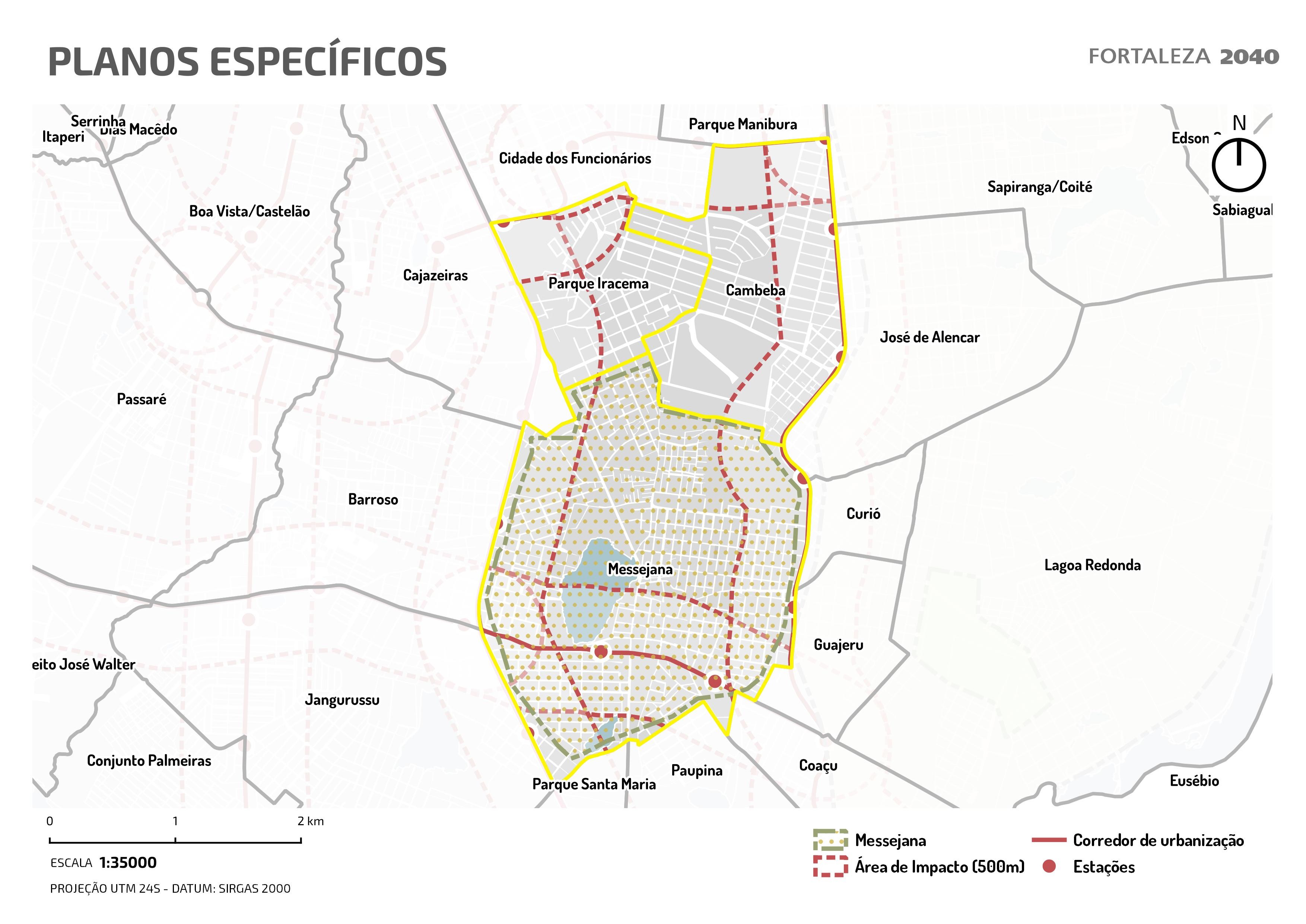 Fóruns Territoriais de Fortaleza - Mapa dos Fóruns Territoriais