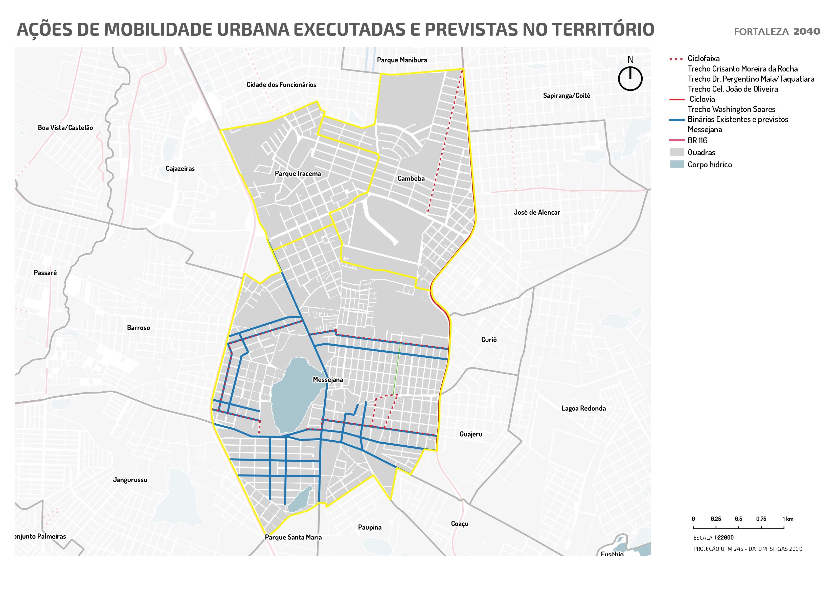 Fóruns Territoriais de Fortaleza - Mapa dos Fóruns Territoriais