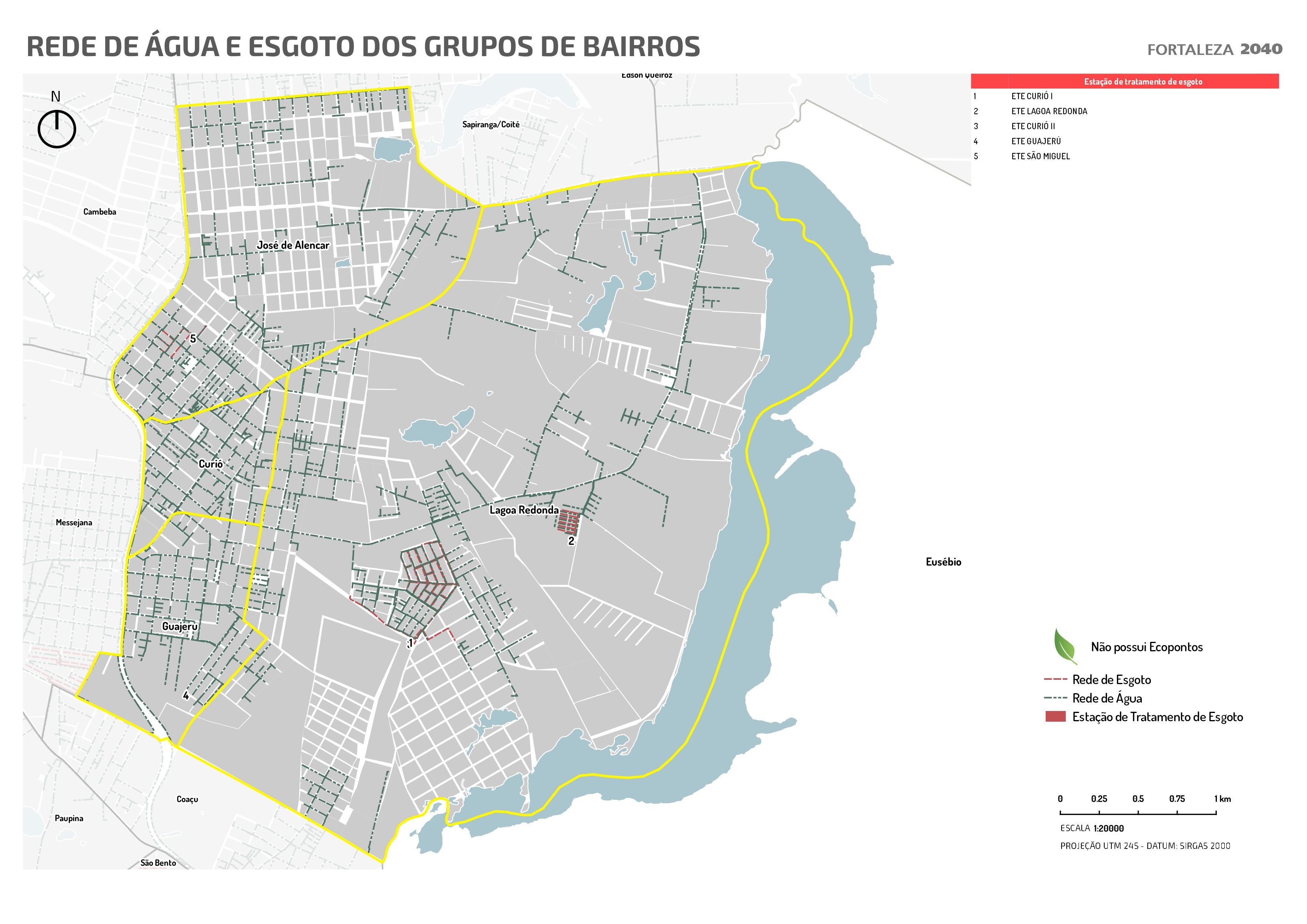 Fóruns Territoriais de Fortaleza - Mapa dos Fóruns Territoriais