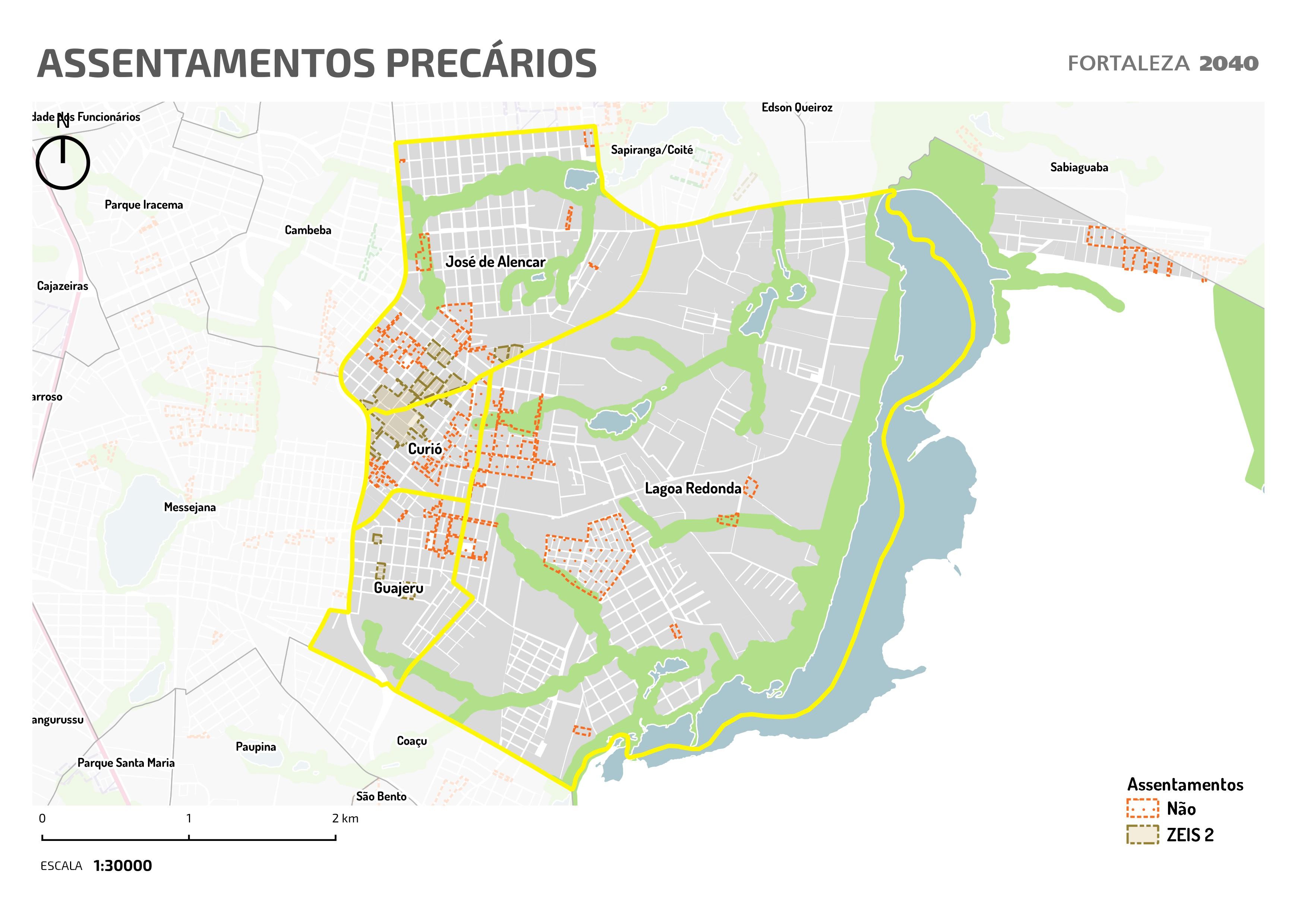 Fóruns Territoriais de Fortaleza - Mapa dos Fóruns Territoriais