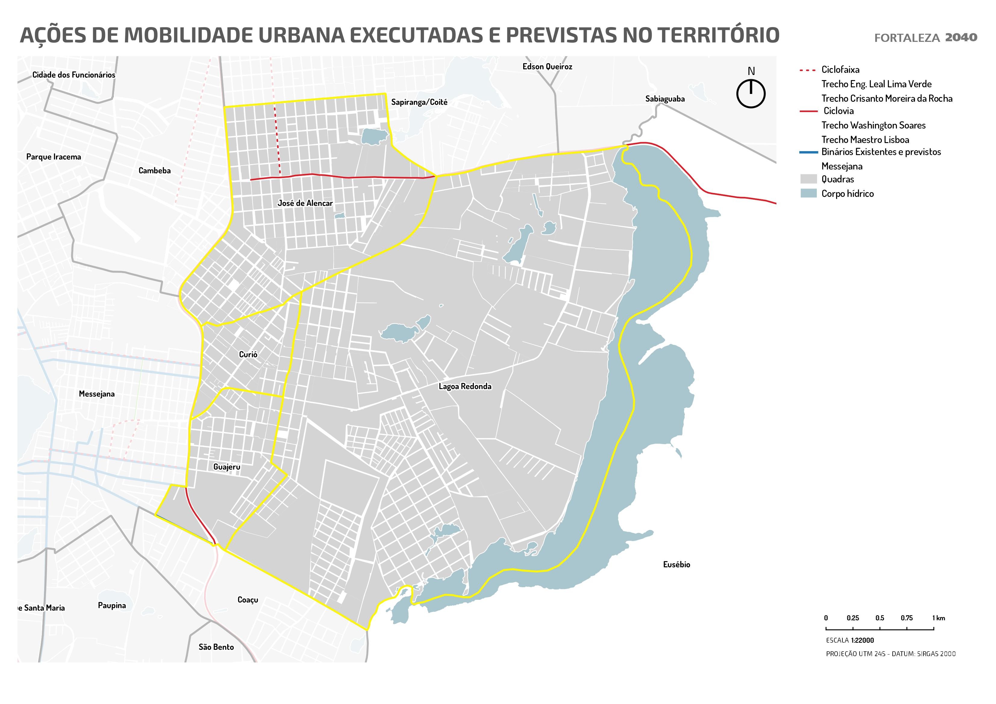 Fóruns Territoriais de Fortaleza - Mapa dos Fóruns Territoriais