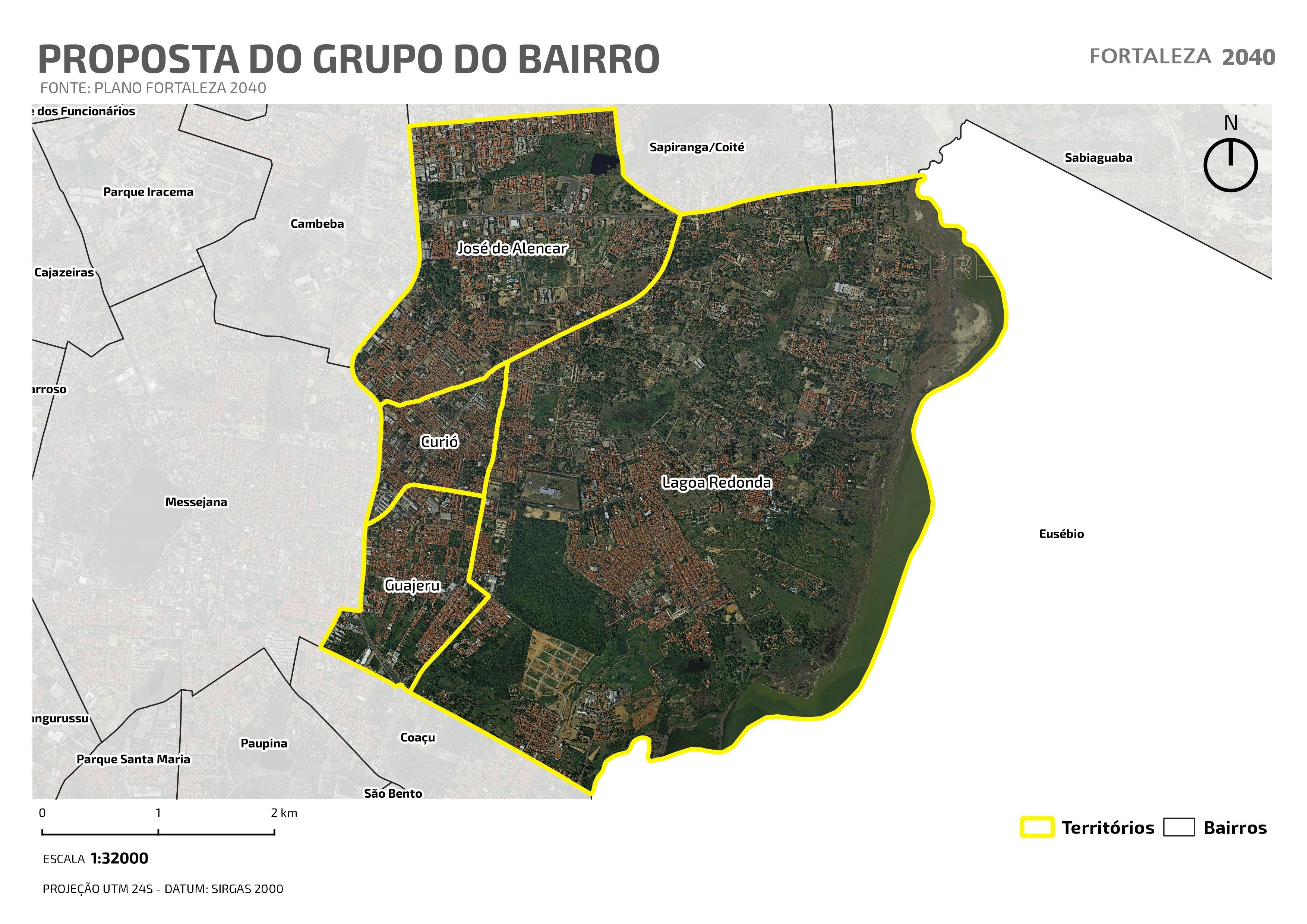 Fóruns Territoriais de Fortaleza - Mapa dos Fóruns Territoriais