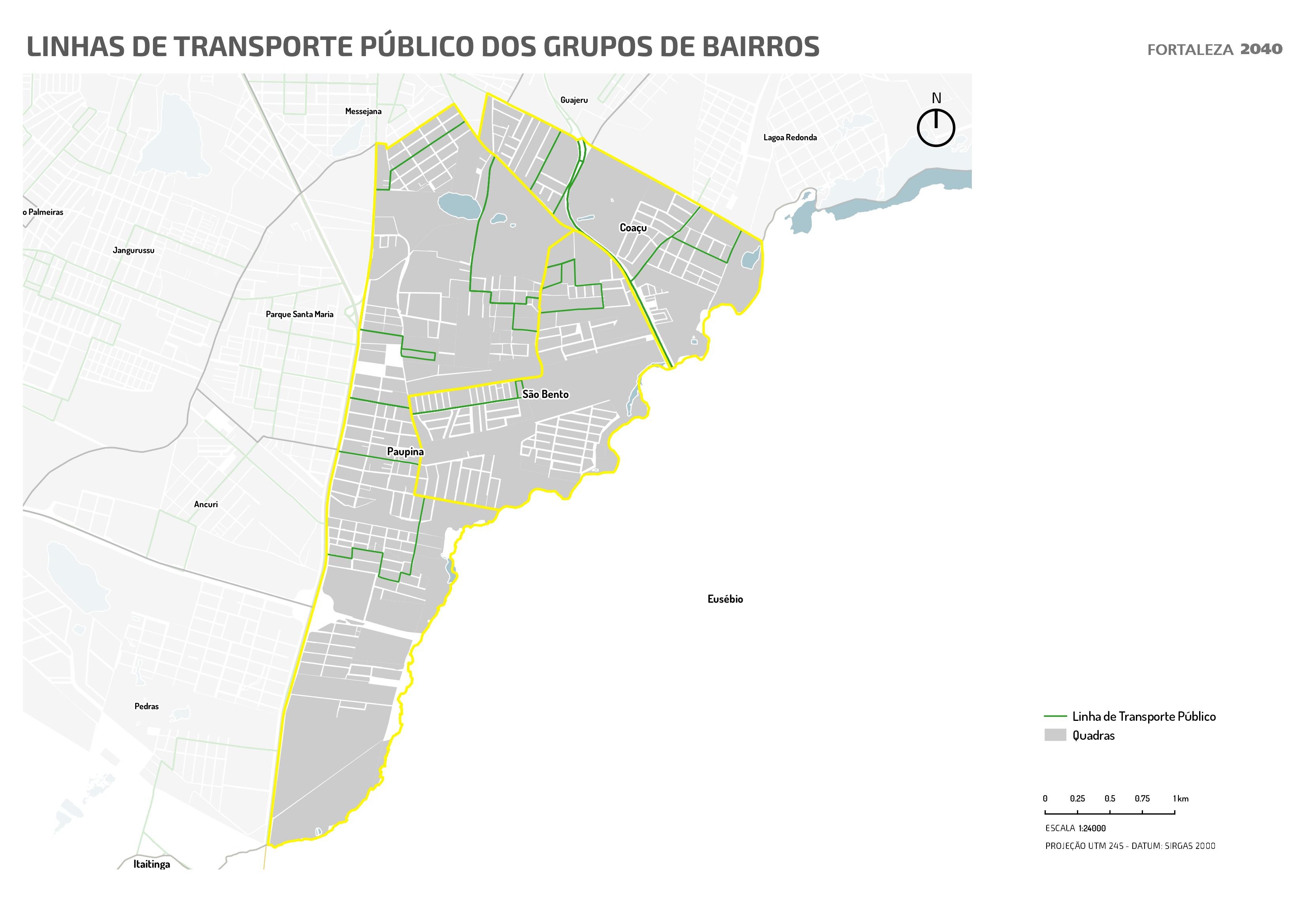 Fóruns Territoriais de Fortaleza - Mapa dos Fóruns Territoriais