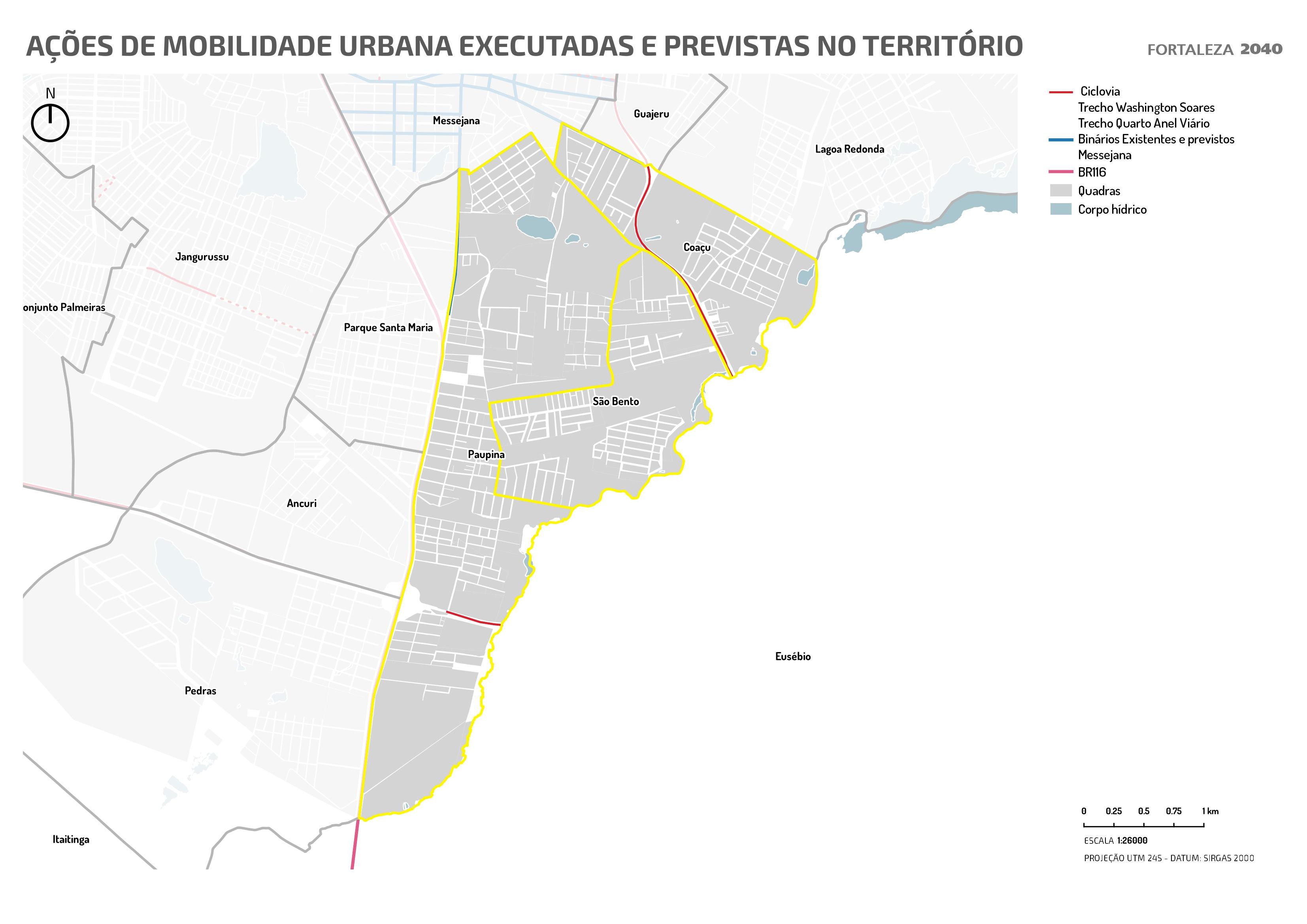 Fóruns Territoriais de Fortaleza - Mapa dos Fóruns Territoriais