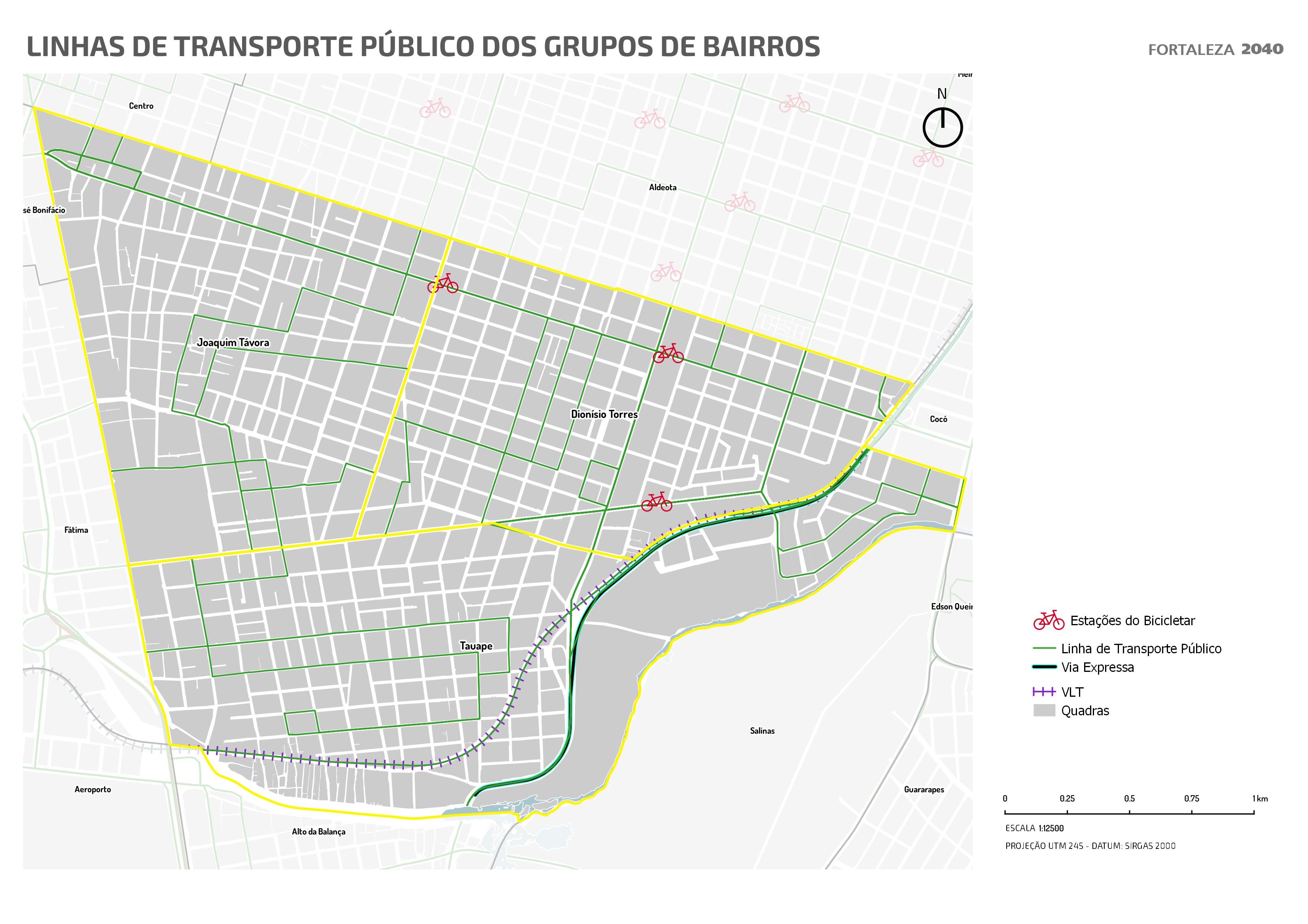 Fóruns Territoriais de Fortaleza - Mapa dos Fóruns Territoriais