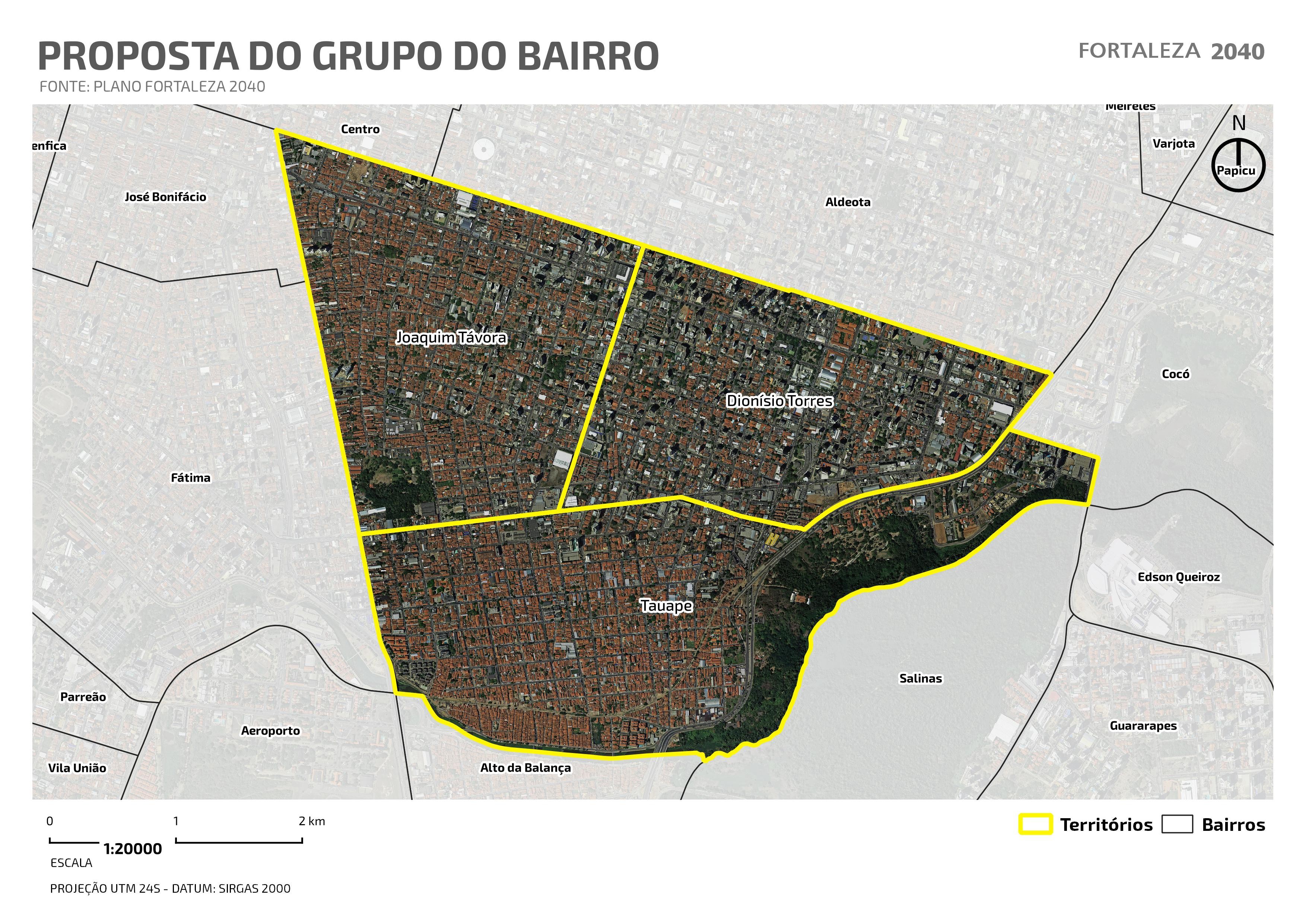 Fóruns Territoriais de Fortaleza - Mapa dos Fóruns Territoriais