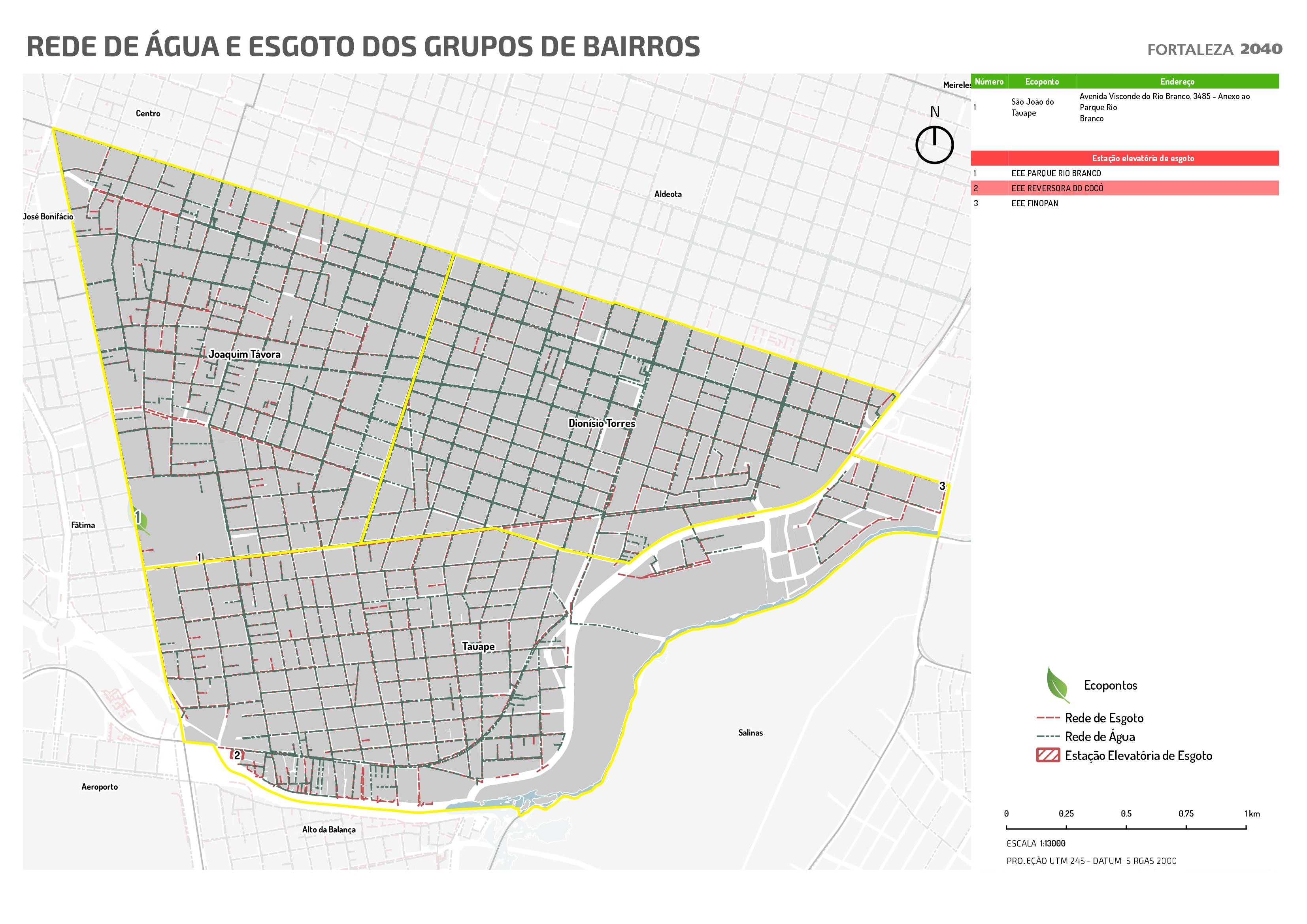 Fóruns Territoriais de Fortaleza - Mapa dos Fóruns Territoriais