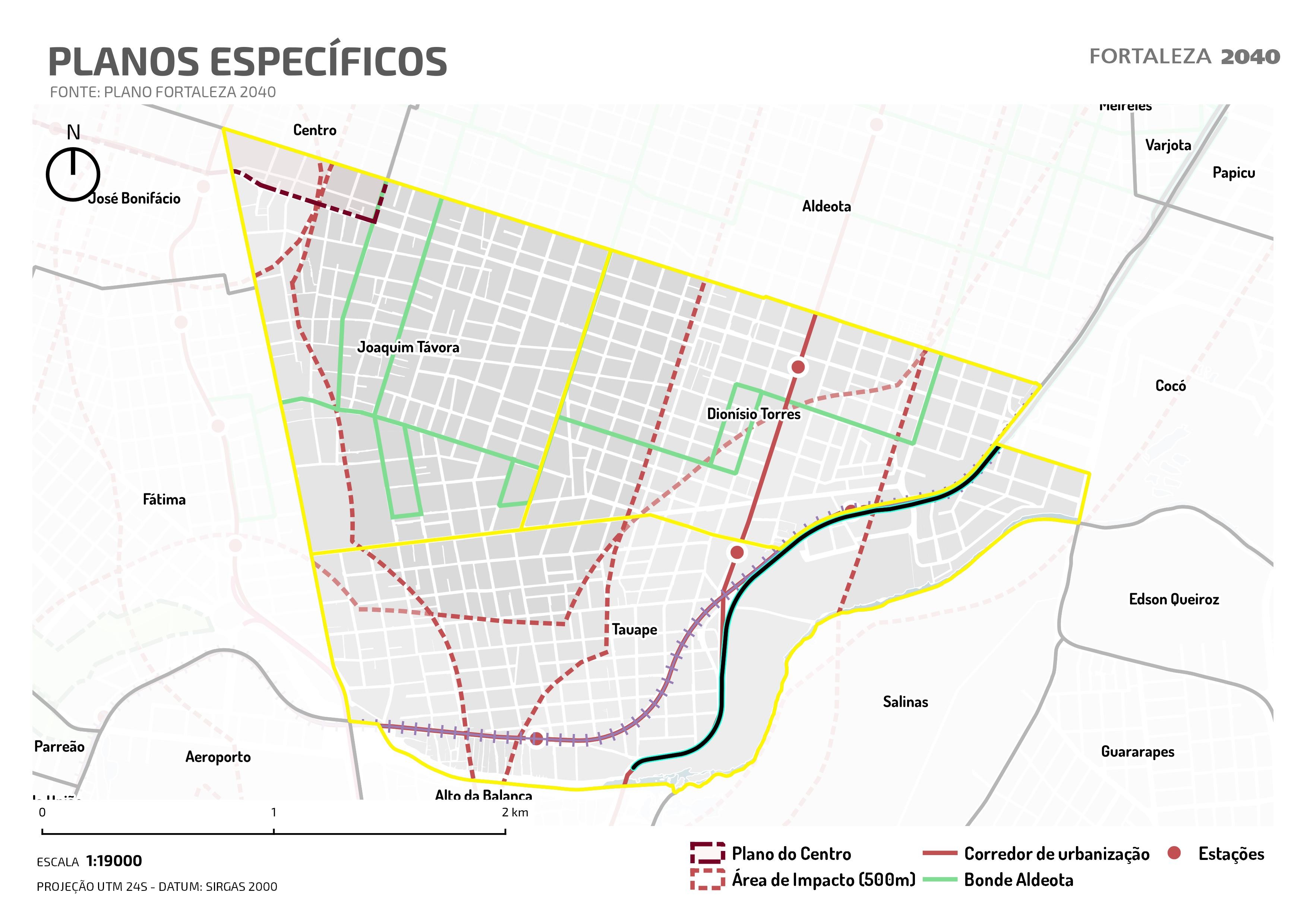 Fóruns Territoriais de Fortaleza - Mapa dos Fóruns Territoriais