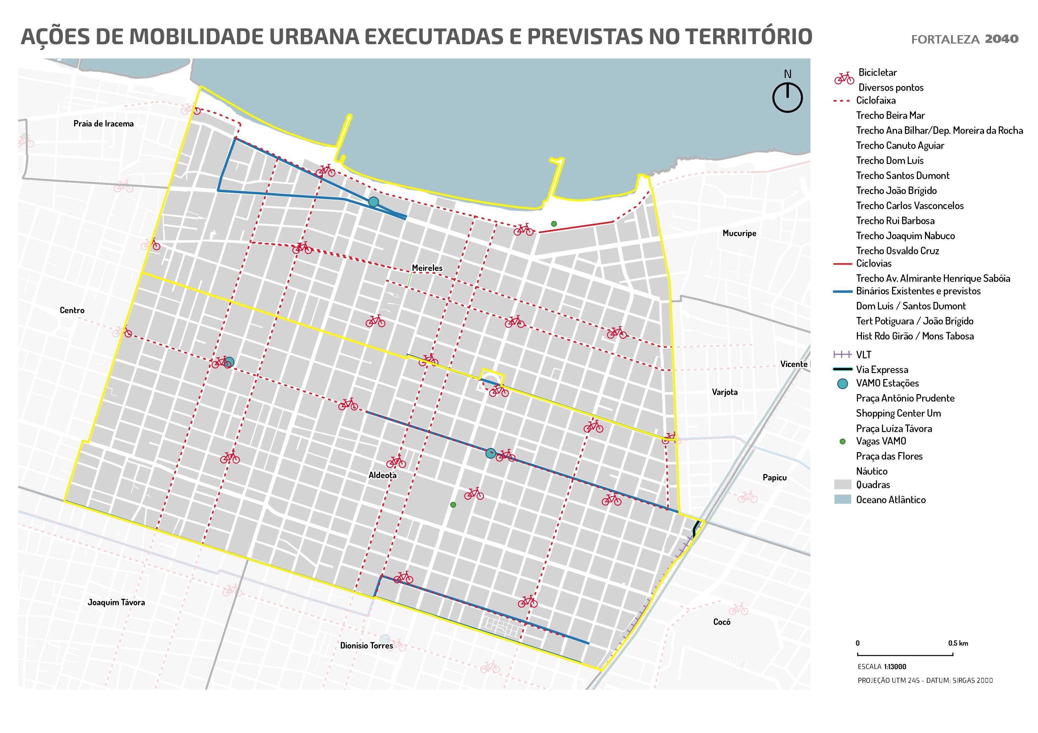 Fóruns Territoriais de Fortaleza - Mapa dos Fóruns Territoriais