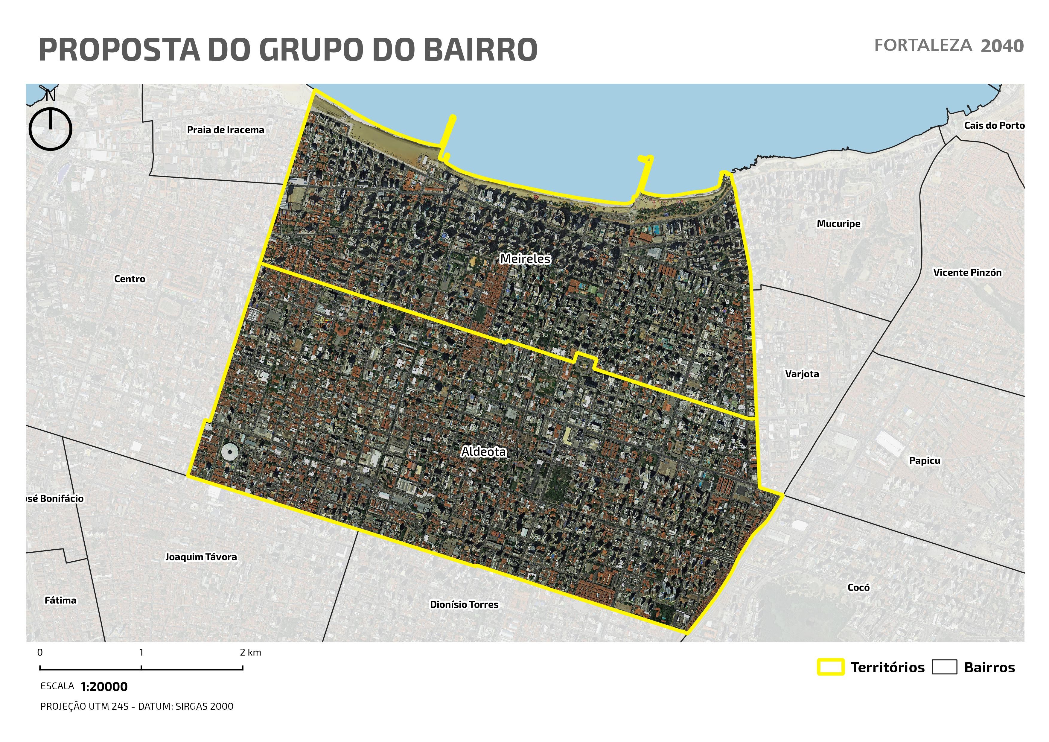 Fóruns Territoriais de Fortaleza - Mapa dos Fóruns Territoriais