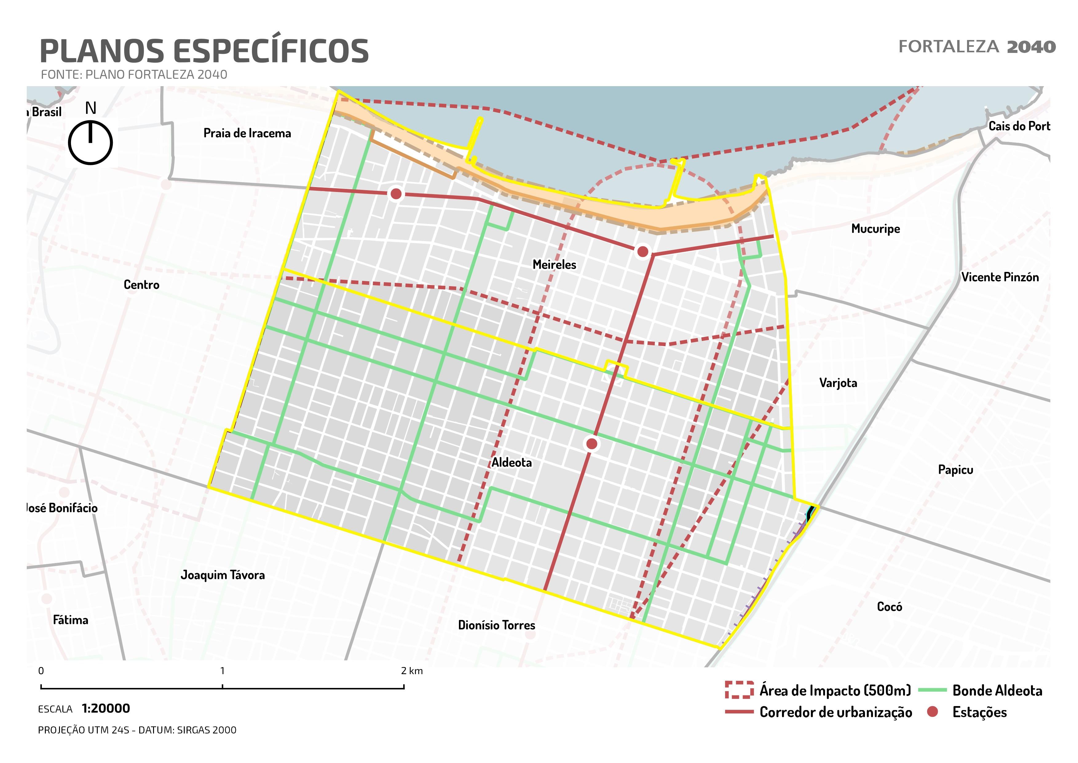 Fóruns Territoriais de Fortaleza - Mapa dos Fóruns Territoriais