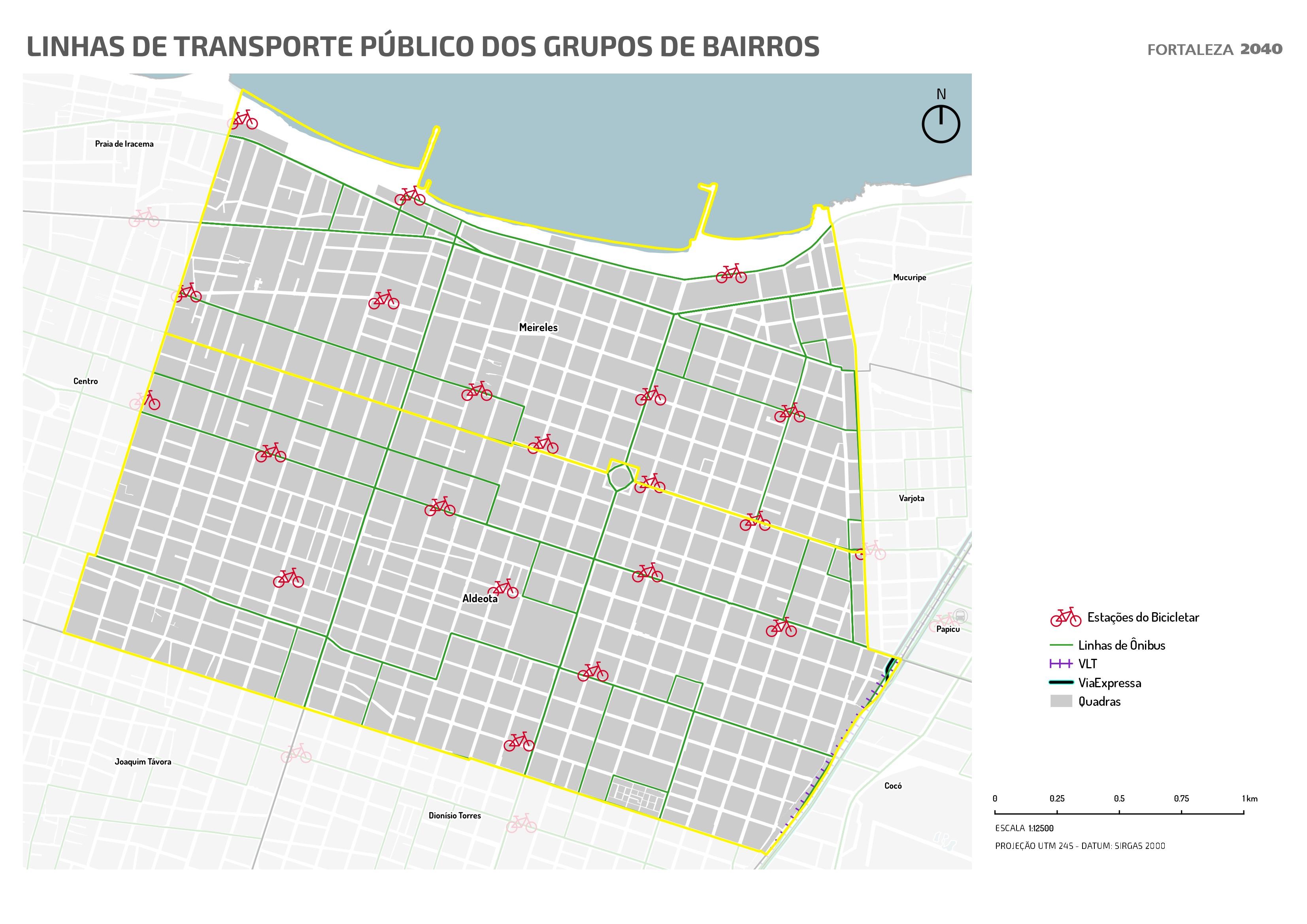 Fóruns Territoriais de Fortaleza - Mapa dos Fóruns Territoriais