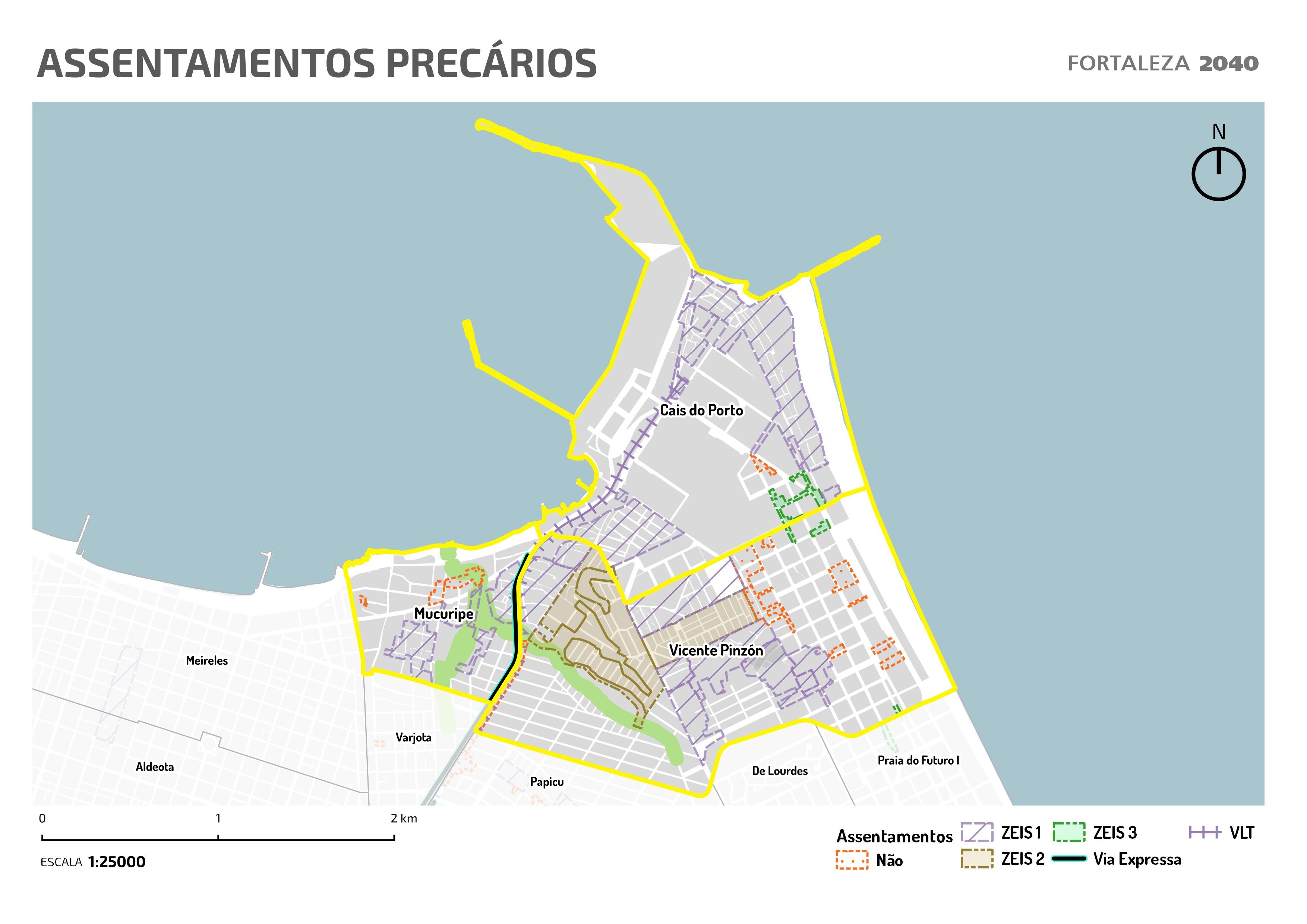 Fóruns Territoriais de Fortaleza - Mapa dos Fóruns Territoriais