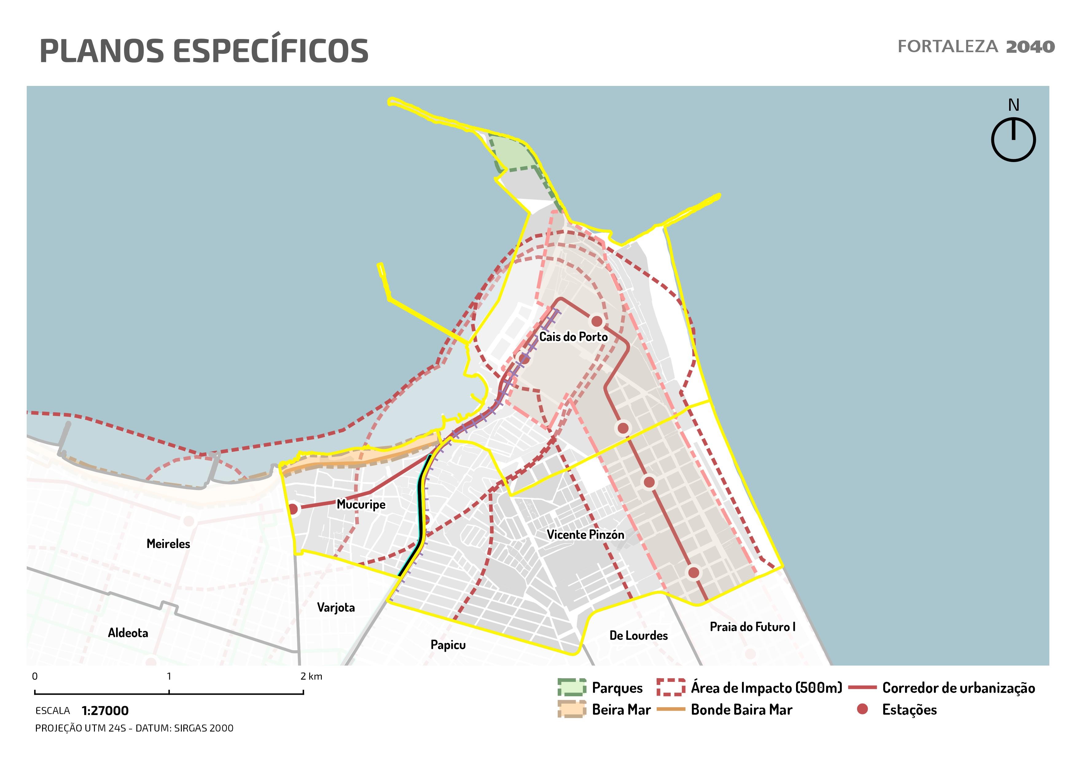 Fóruns Territoriais de Fortaleza - Mapa dos Fóruns Territoriais