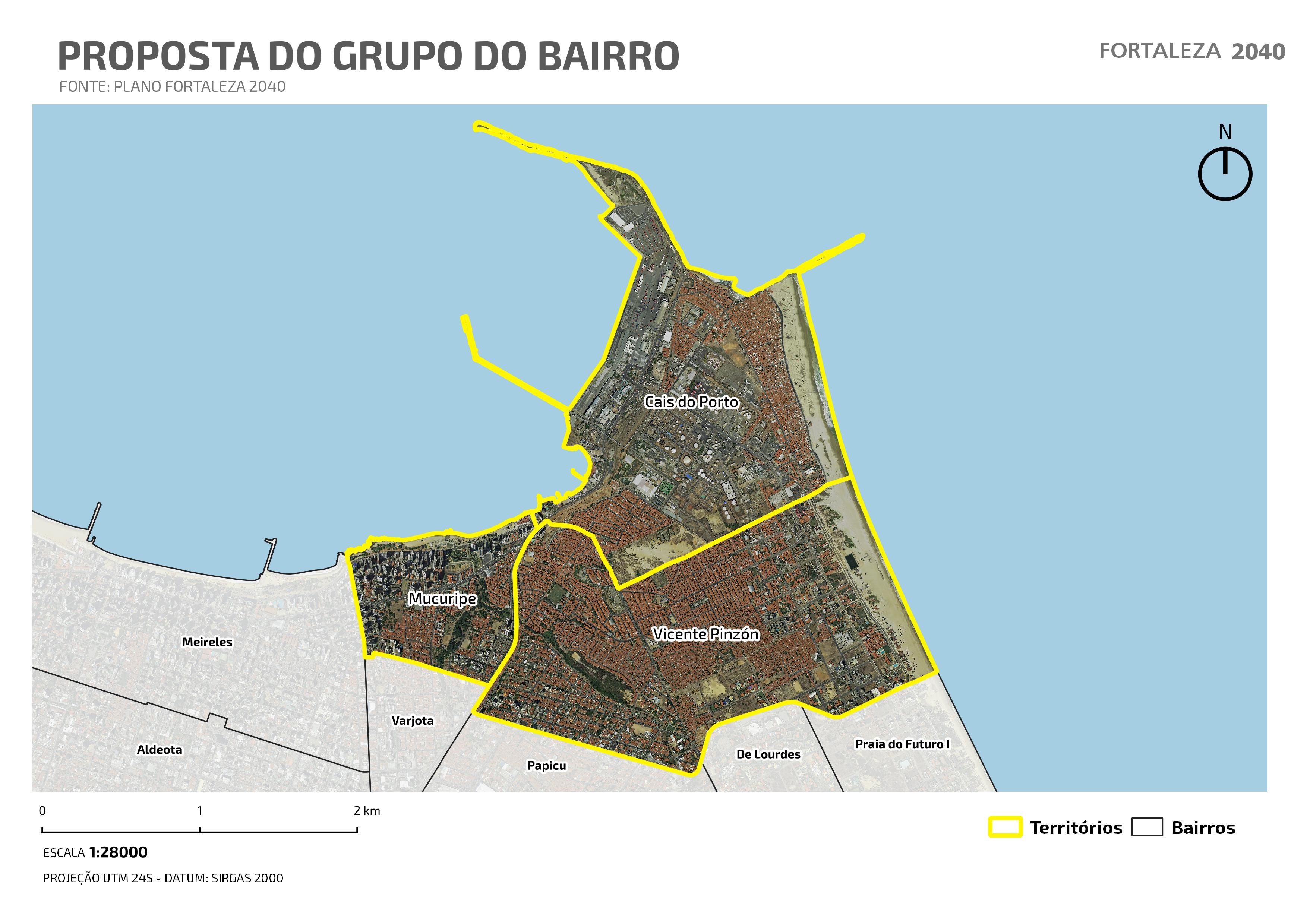 Fóruns Territoriais de Fortaleza - Mapa dos Fóruns Territoriais