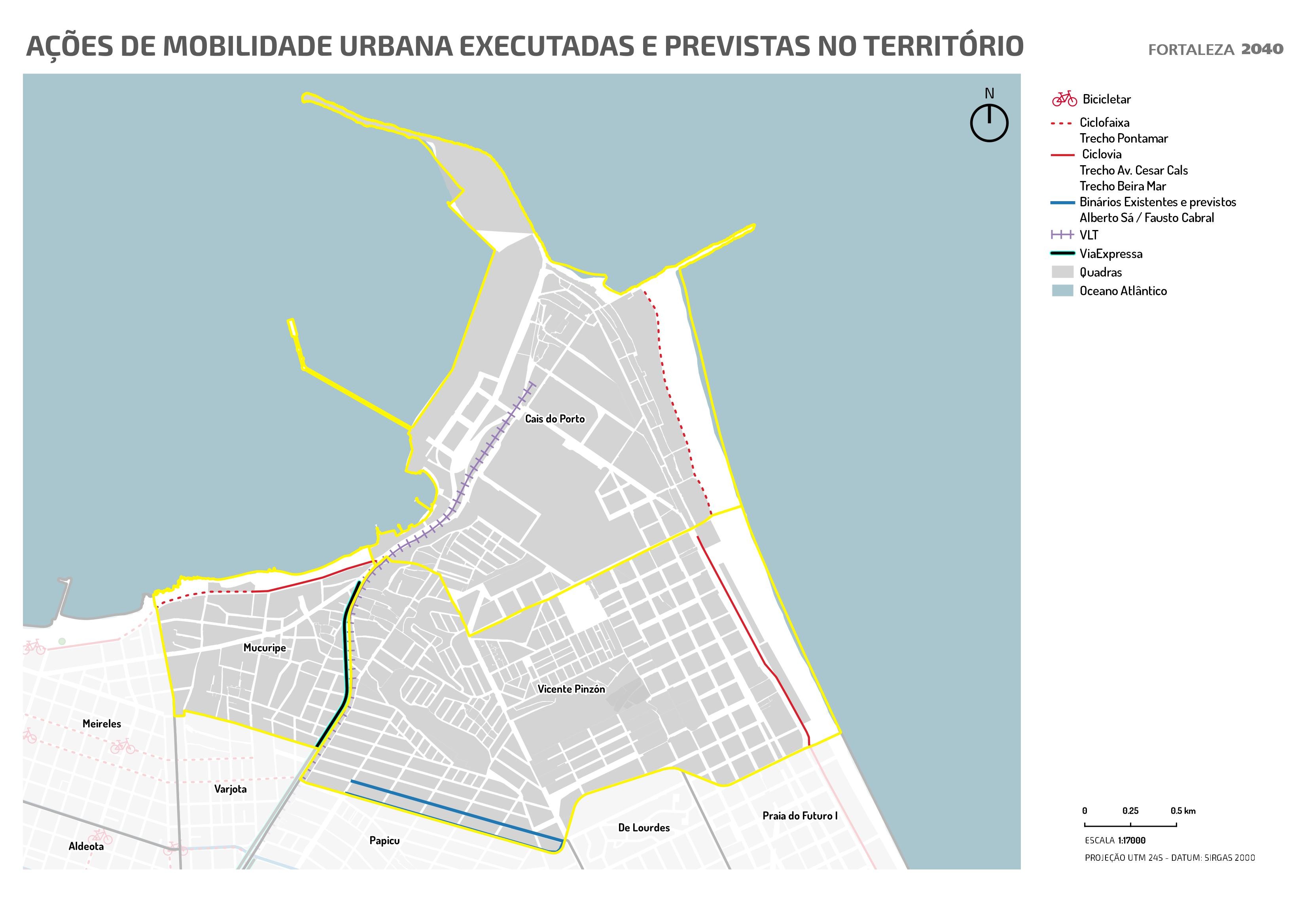 Fóruns Territoriais de Fortaleza - Mapa dos Fóruns Territoriais