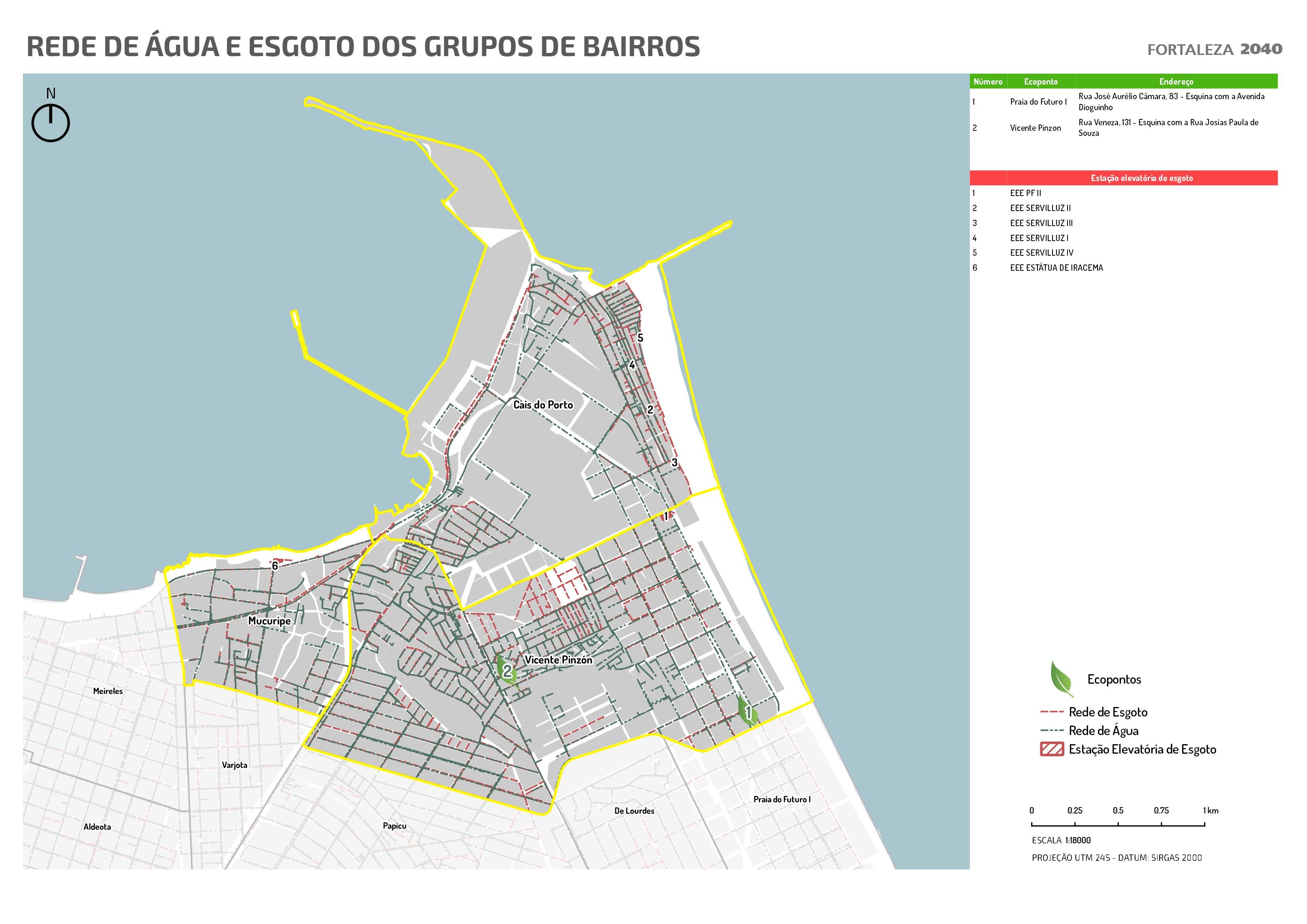 Fóruns Territoriais de Fortaleza - Mapa dos Fóruns Territoriais