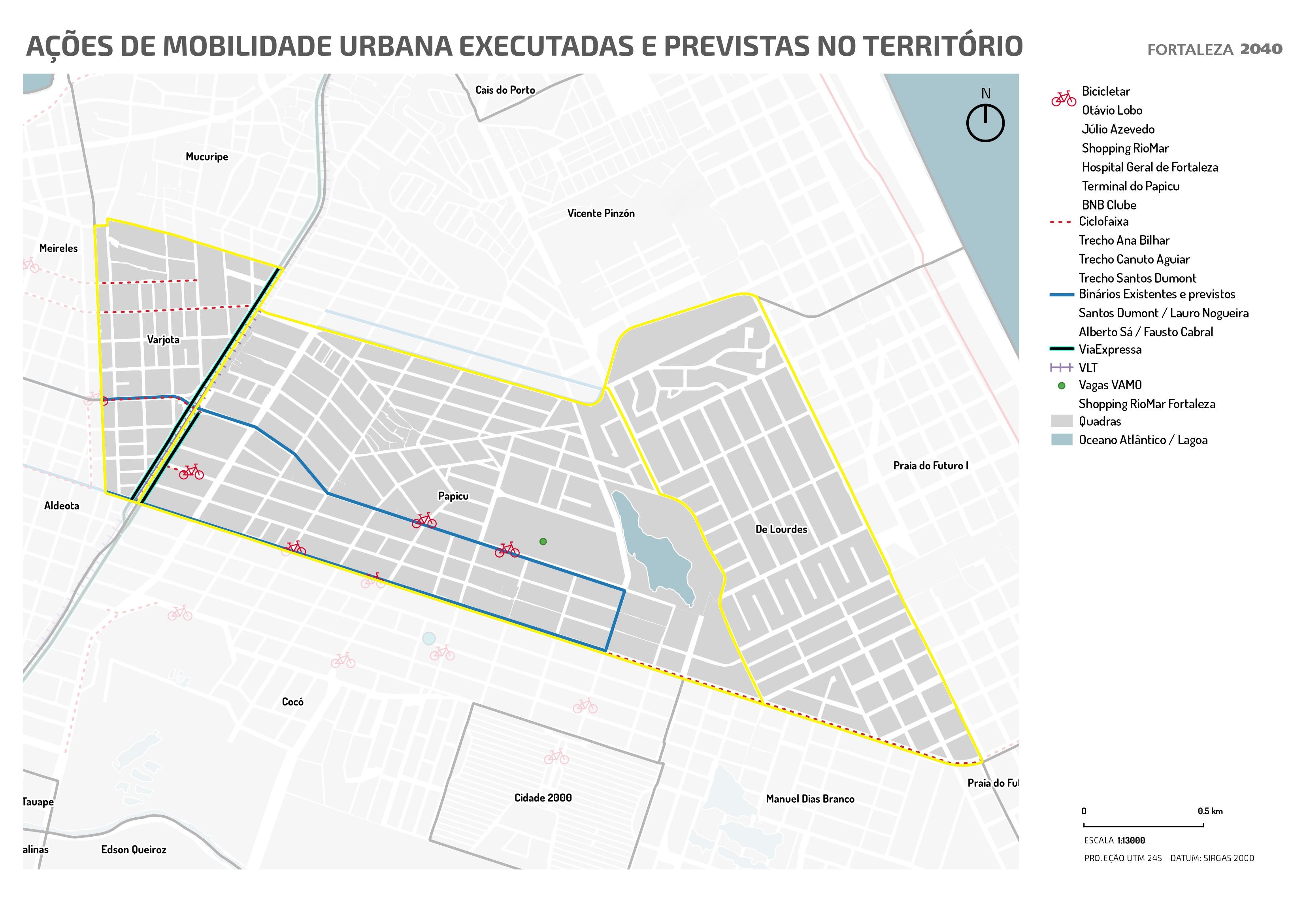 Fóruns Territoriais de Fortaleza - Mapa dos Fóruns Territoriais