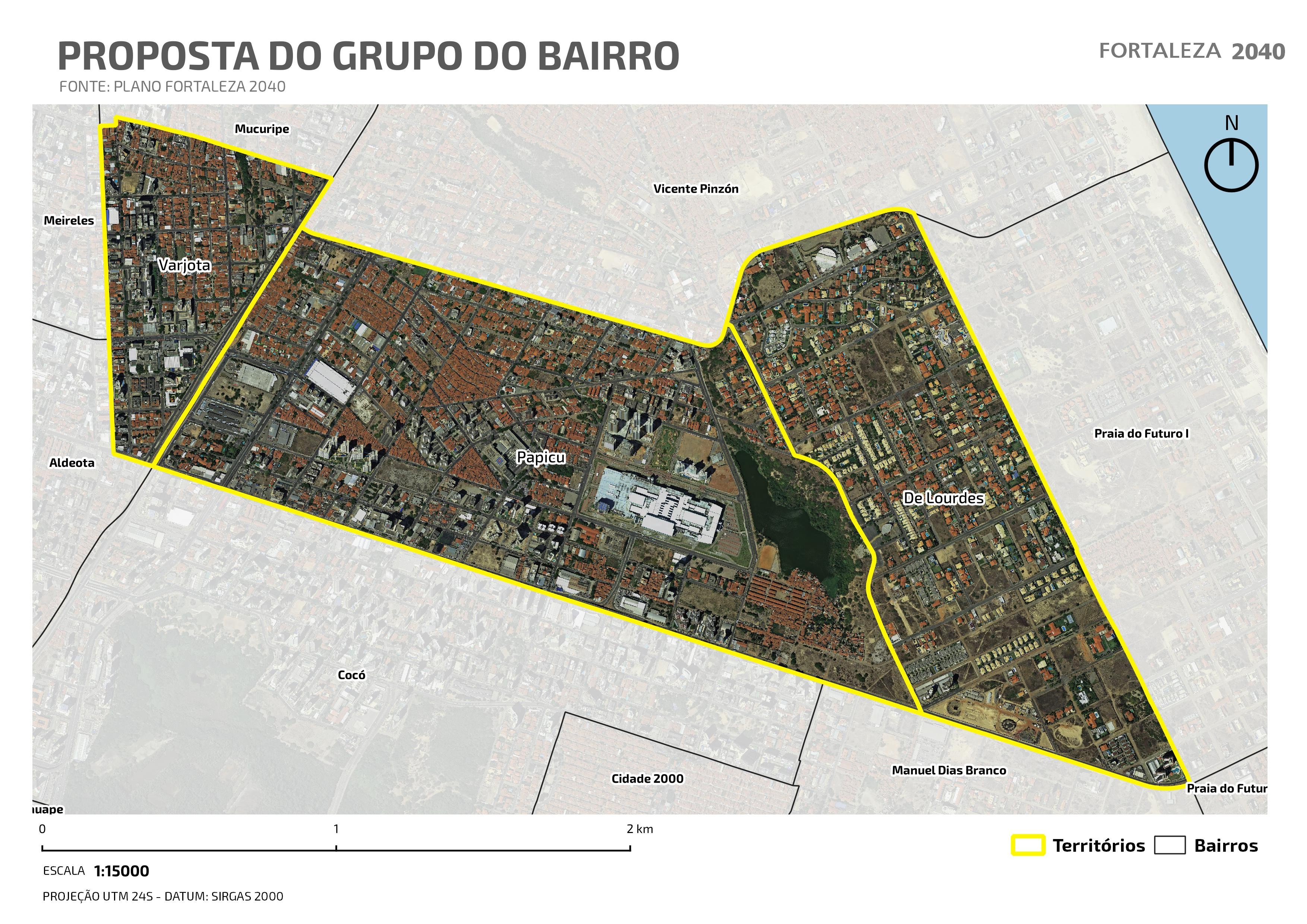 Fóruns Territoriais de Fortaleza - Mapa dos Fóruns Territoriais