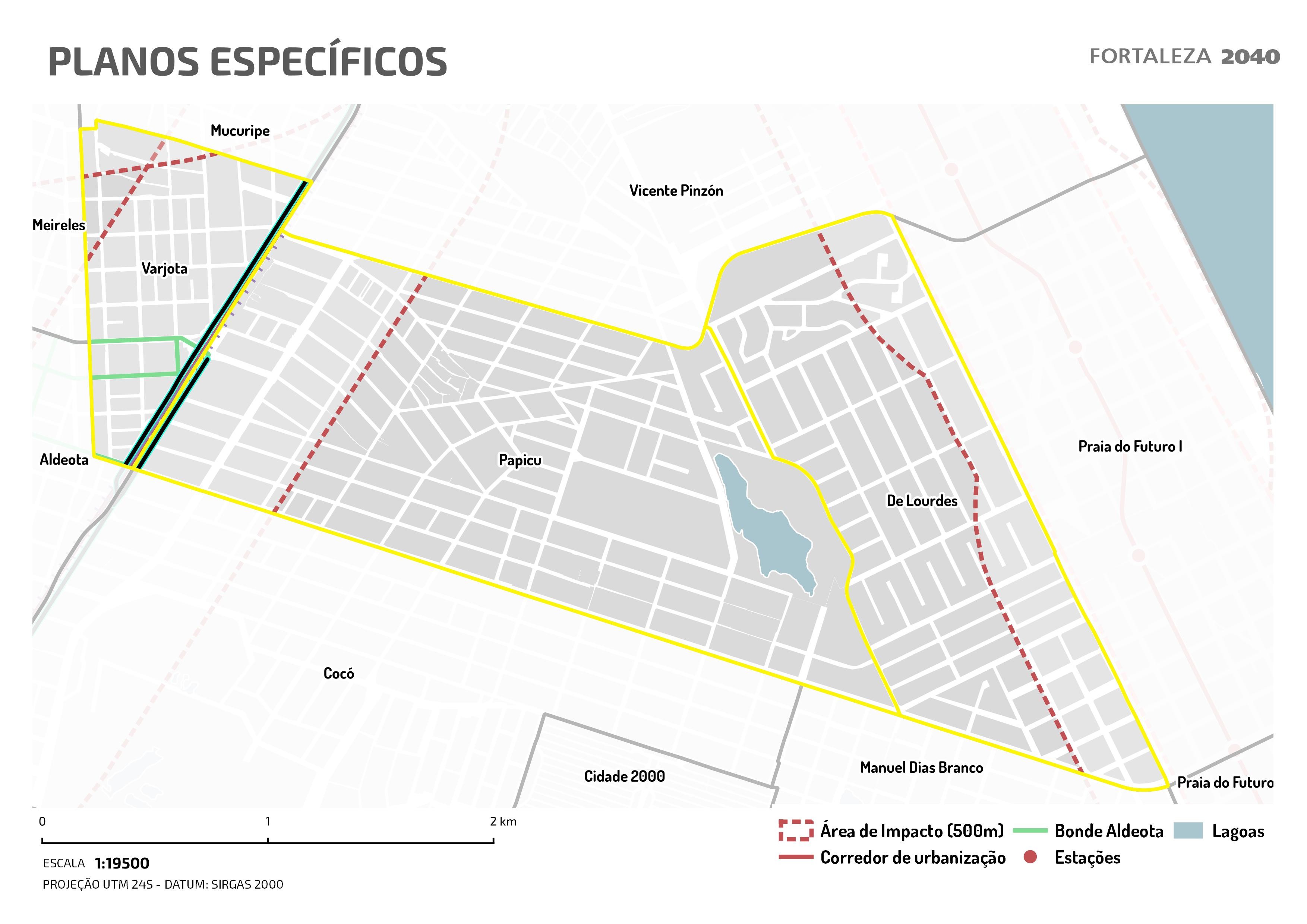 Fóruns Territoriais de Fortaleza - Mapa dos Fóruns Territoriais