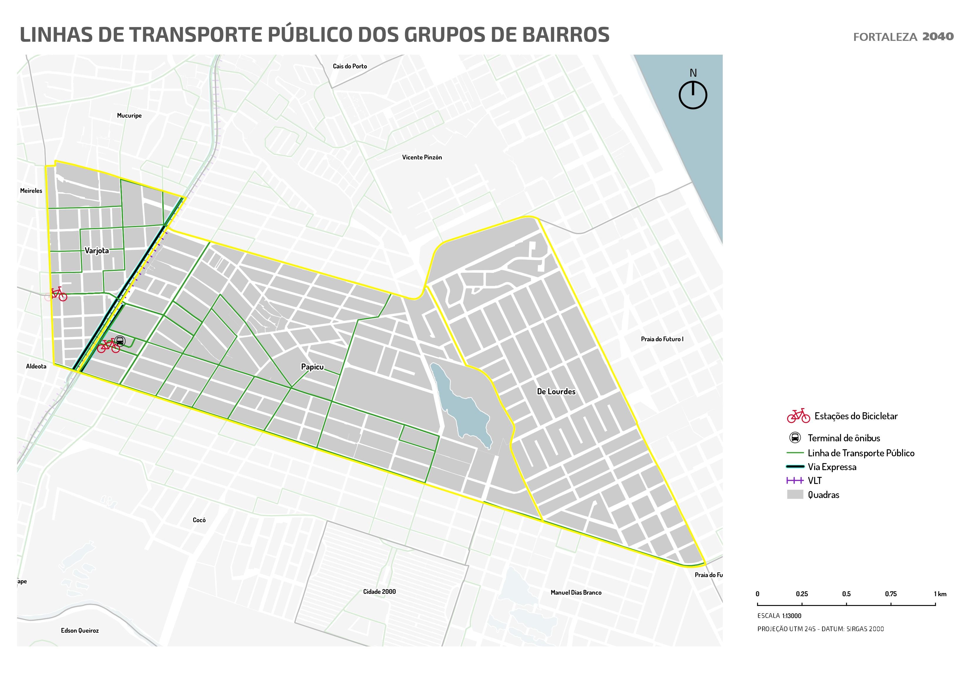 Fóruns Territoriais de Fortaleza - Mapa dos Fóruns Territoriais