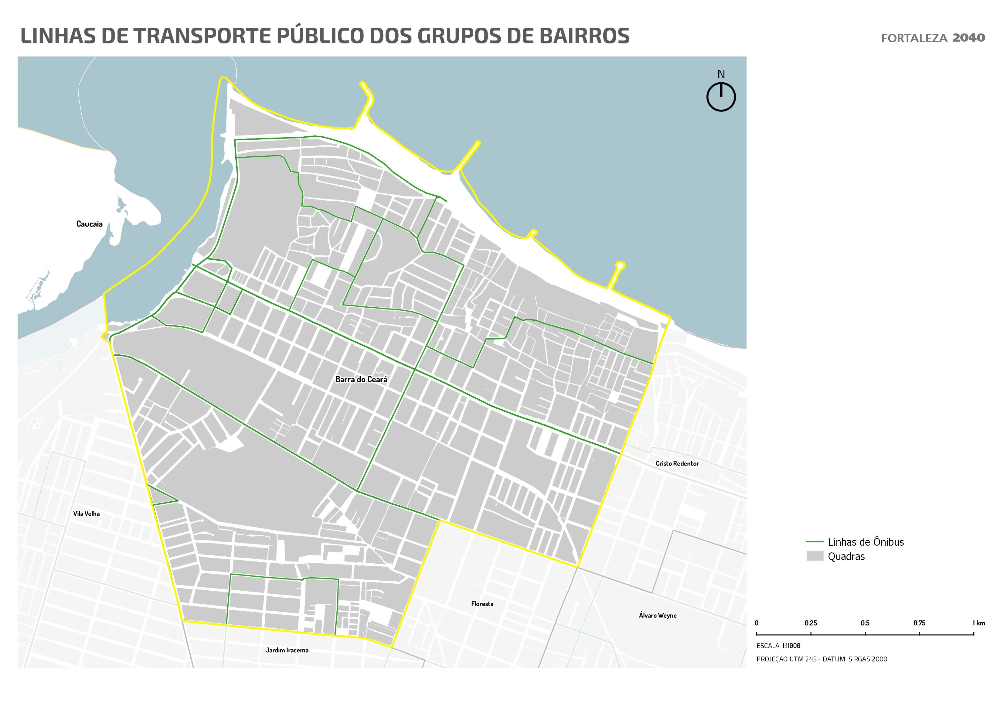 Fóruns Territoriais de Fortaleza - Mapa dos Fóruns Territoriais