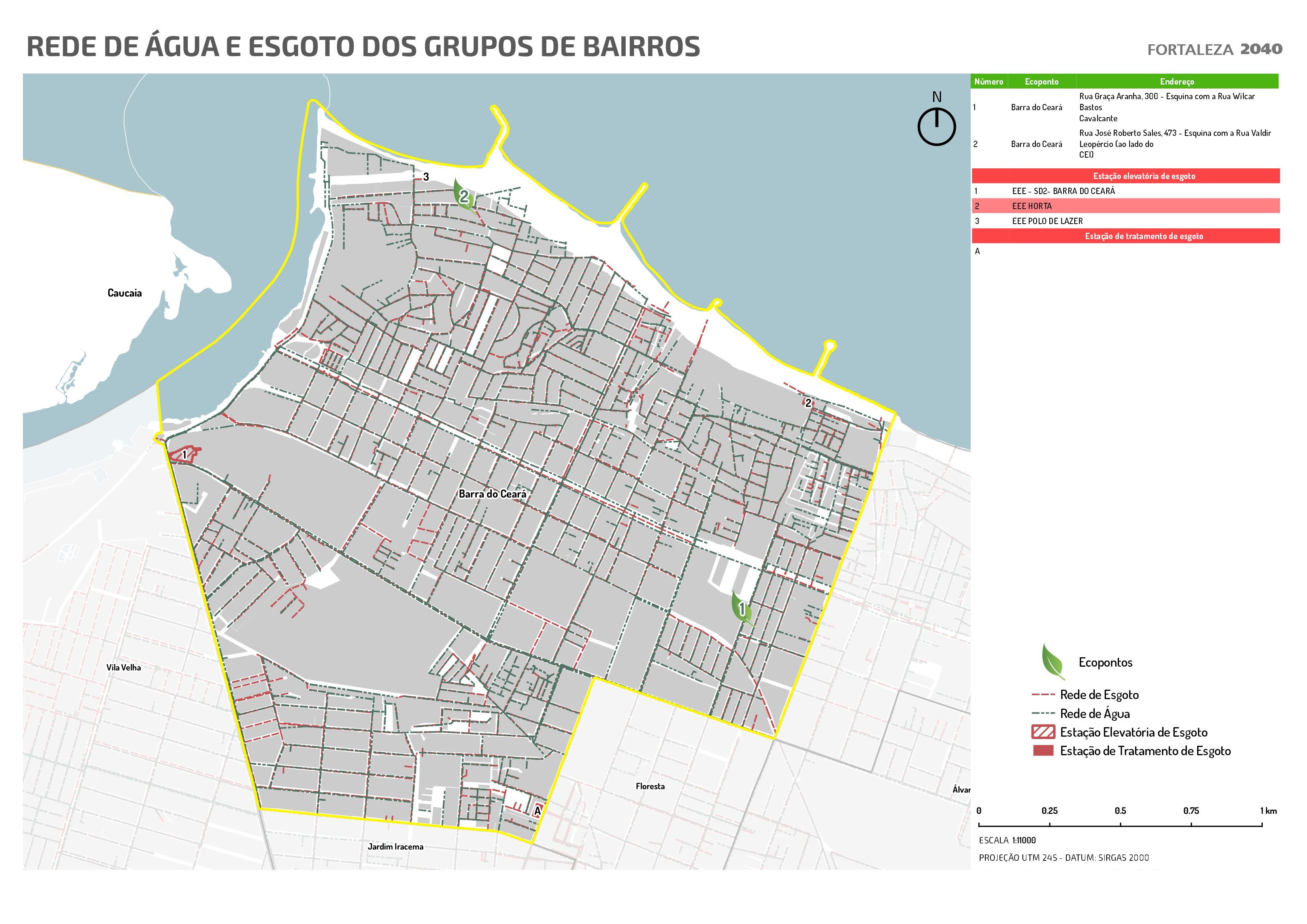 Fóruns Territoriais de Fortaleza - Mapa dos Fóruns Territoriais