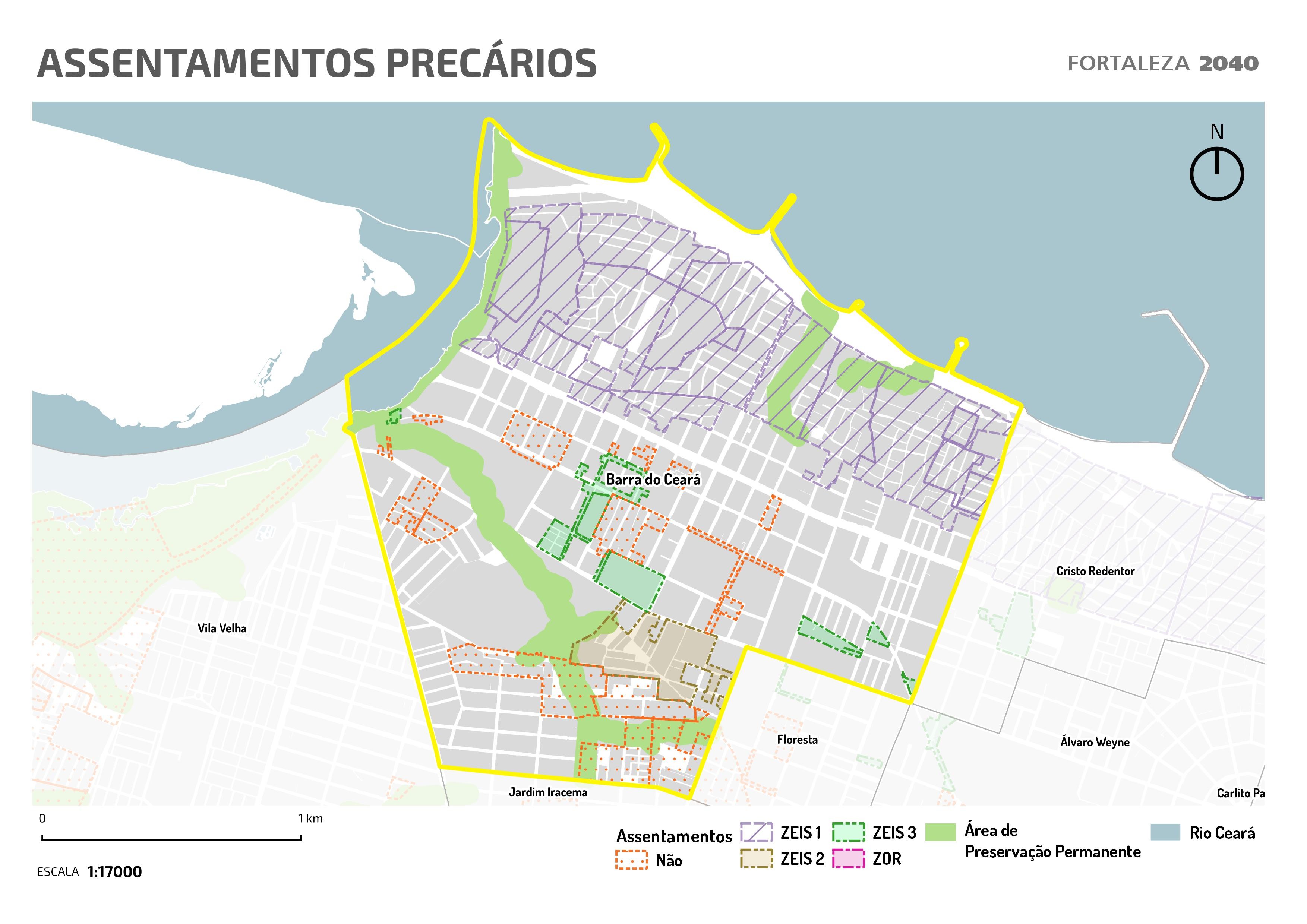 Fóruns Territoriais de Fortaleza - Mapa dos Fóruns Territoriais