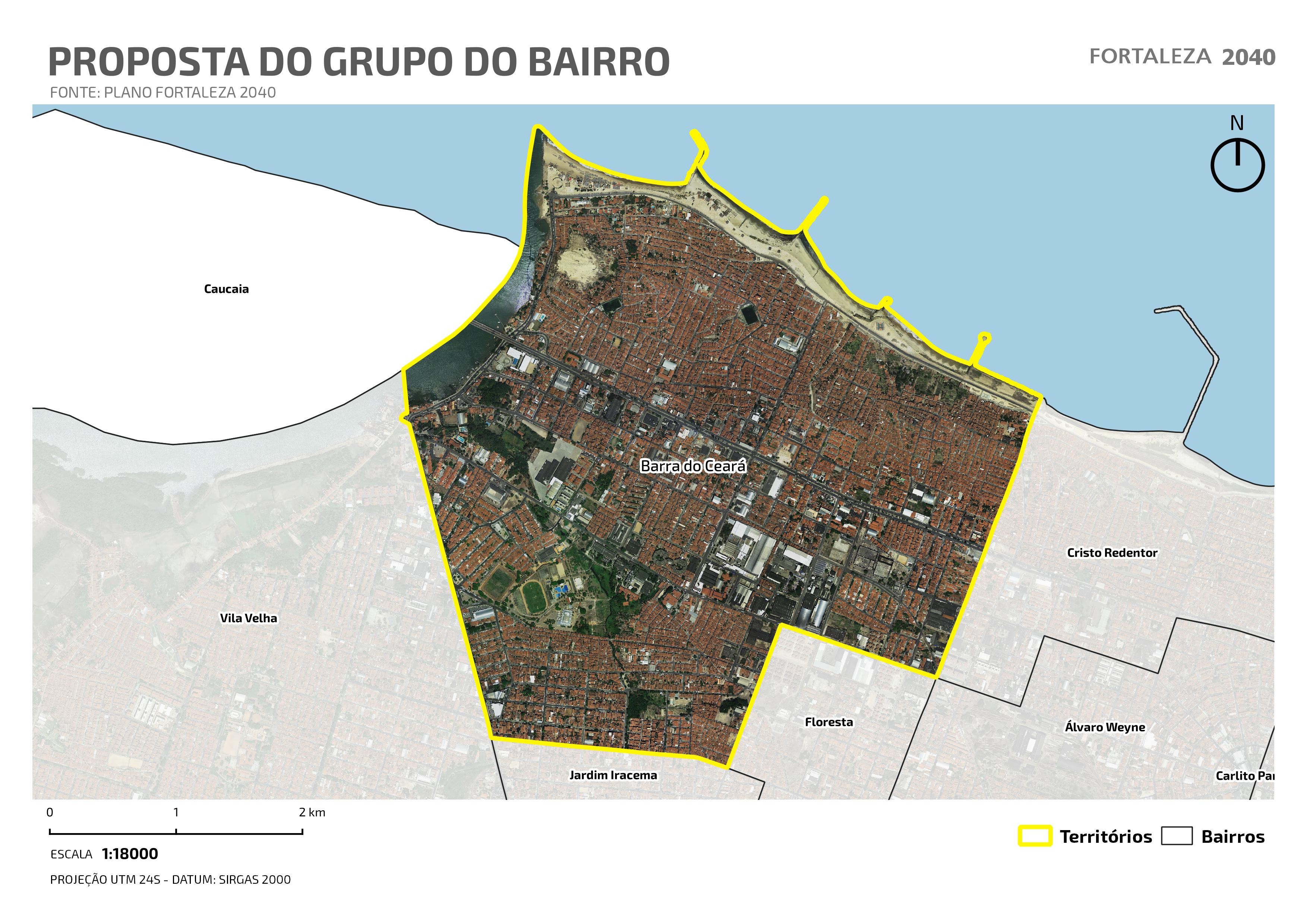 Fóruns Territoriais de Fortaleza - Mapa dos Fóruns Territoriais