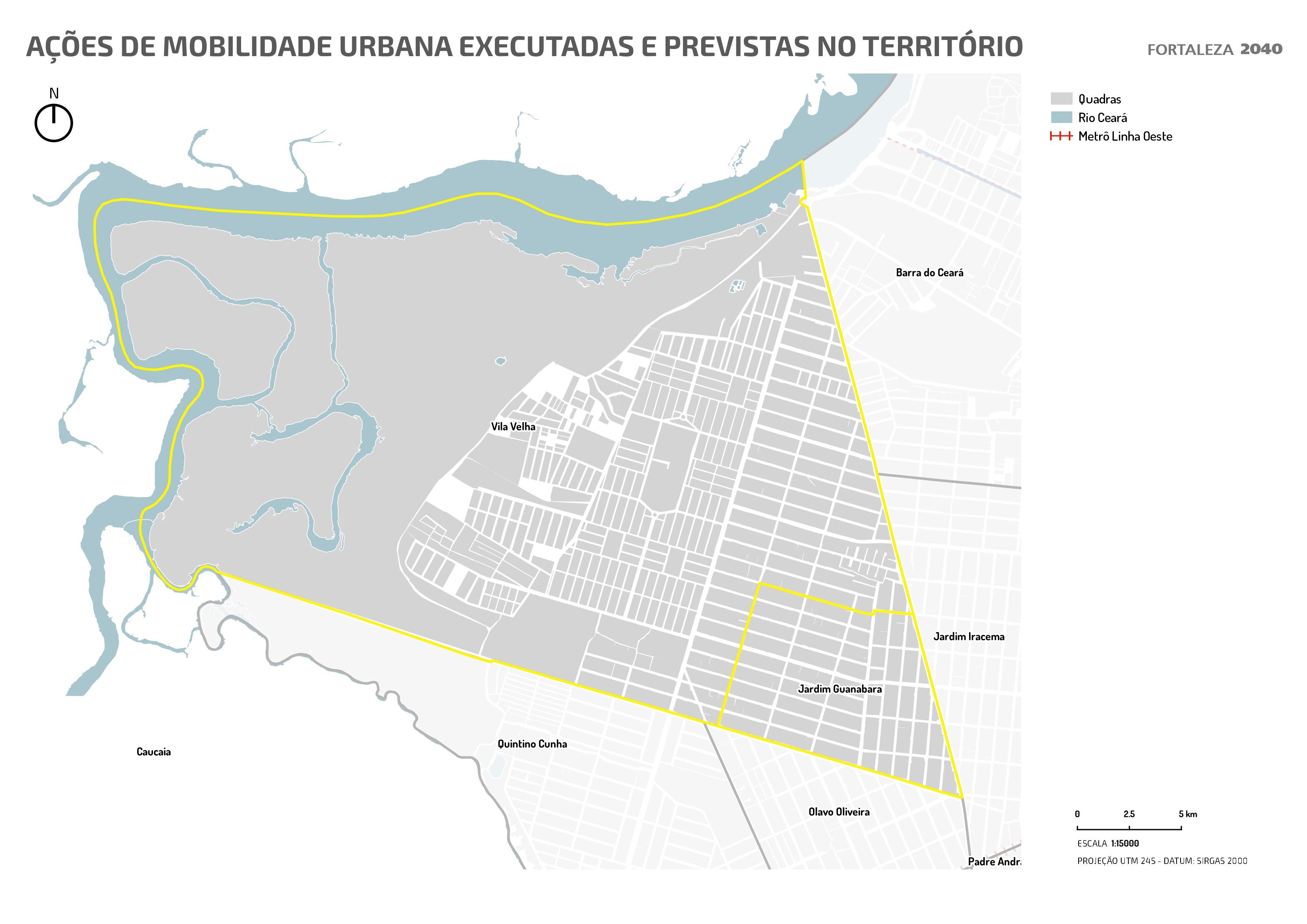 Fóruns Territoriais de Fortaleza - Mapa dos Fóruns Territoriais