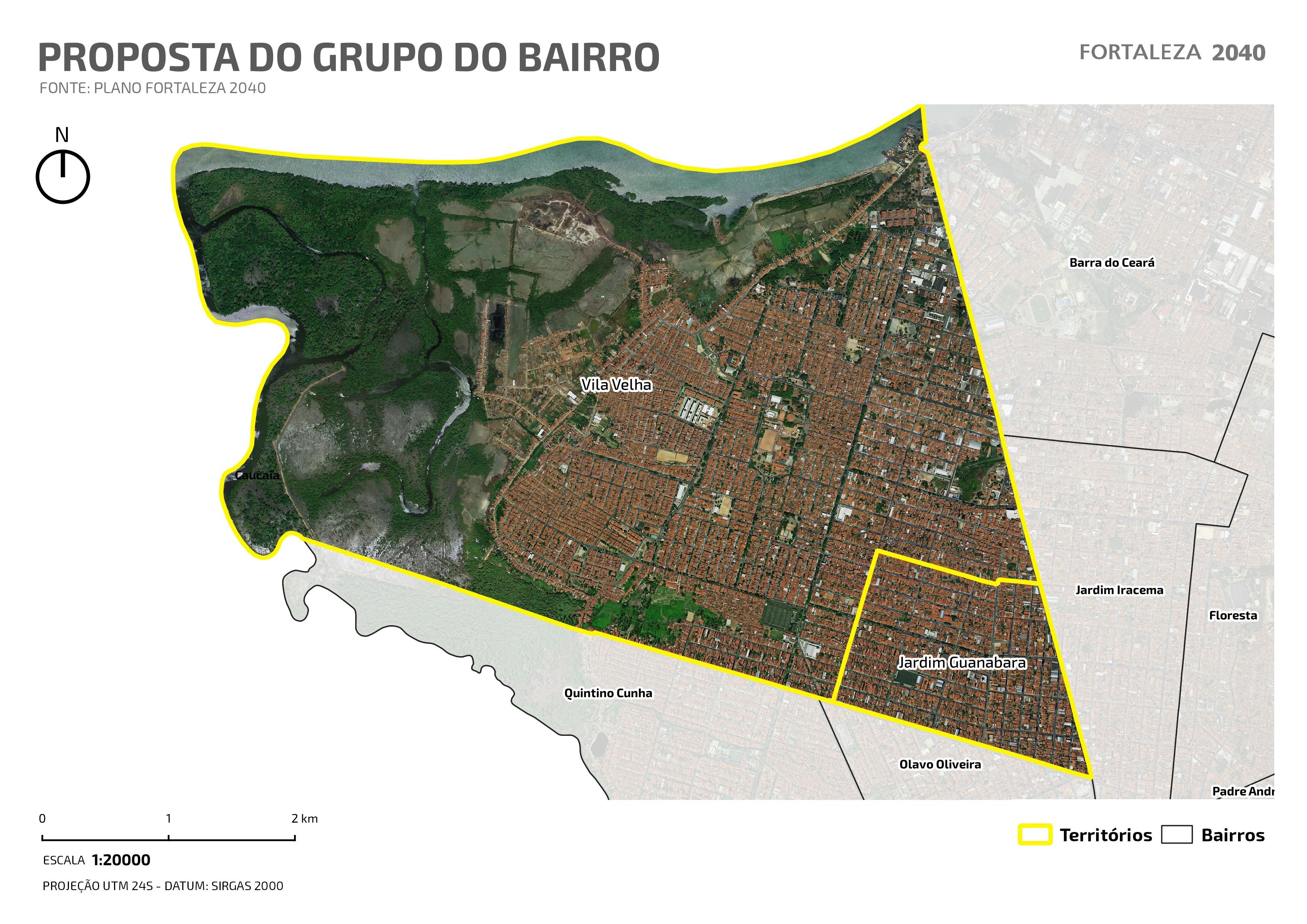 Fóruns Territoriais de Fortaleza - Mapa dos Fóruns Territoriais