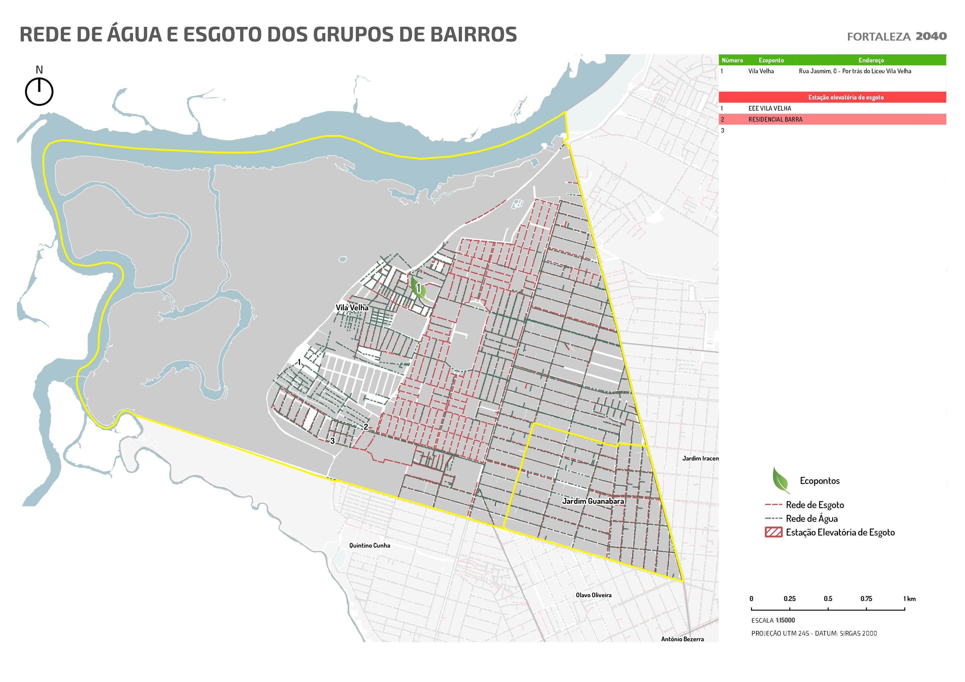 Fóruns Territoriais de Fortaleza - Mapa dos Fóruns Territoriais