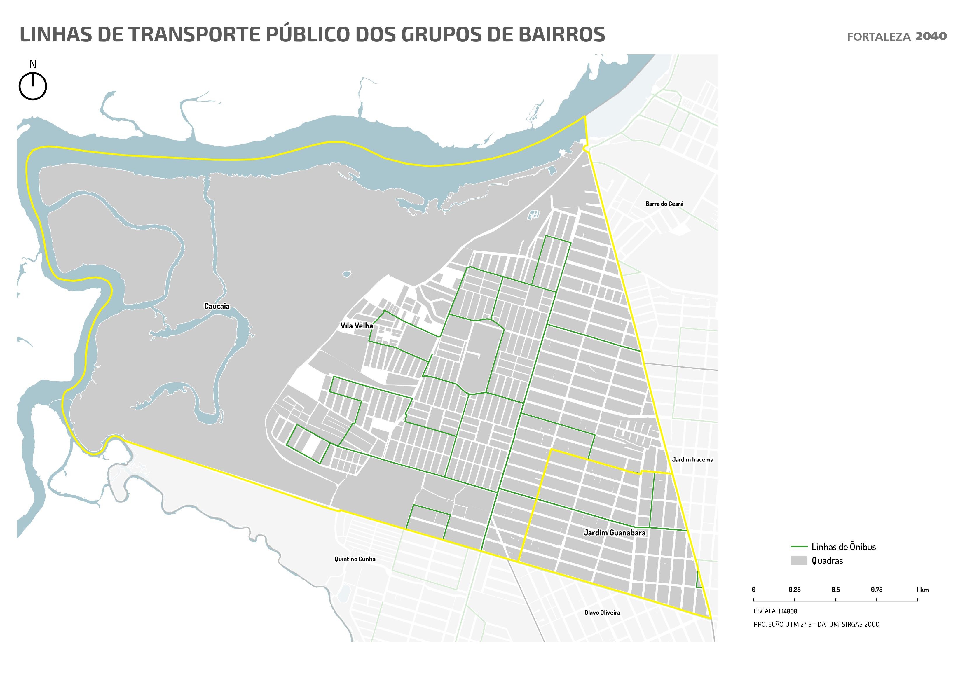 Fóruns Territoriais de Fortaleza - Mapa dos Fóruns Territoriais