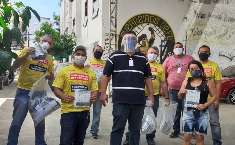 Fóruns Territoriais de Fortaleza - Fórun Territorial Carlito Pamplona e Jacarecanga - Projeto Todos com Máscara entrega mais de 10 mil máscaras caseiras a moradores de comunidades da Regional I