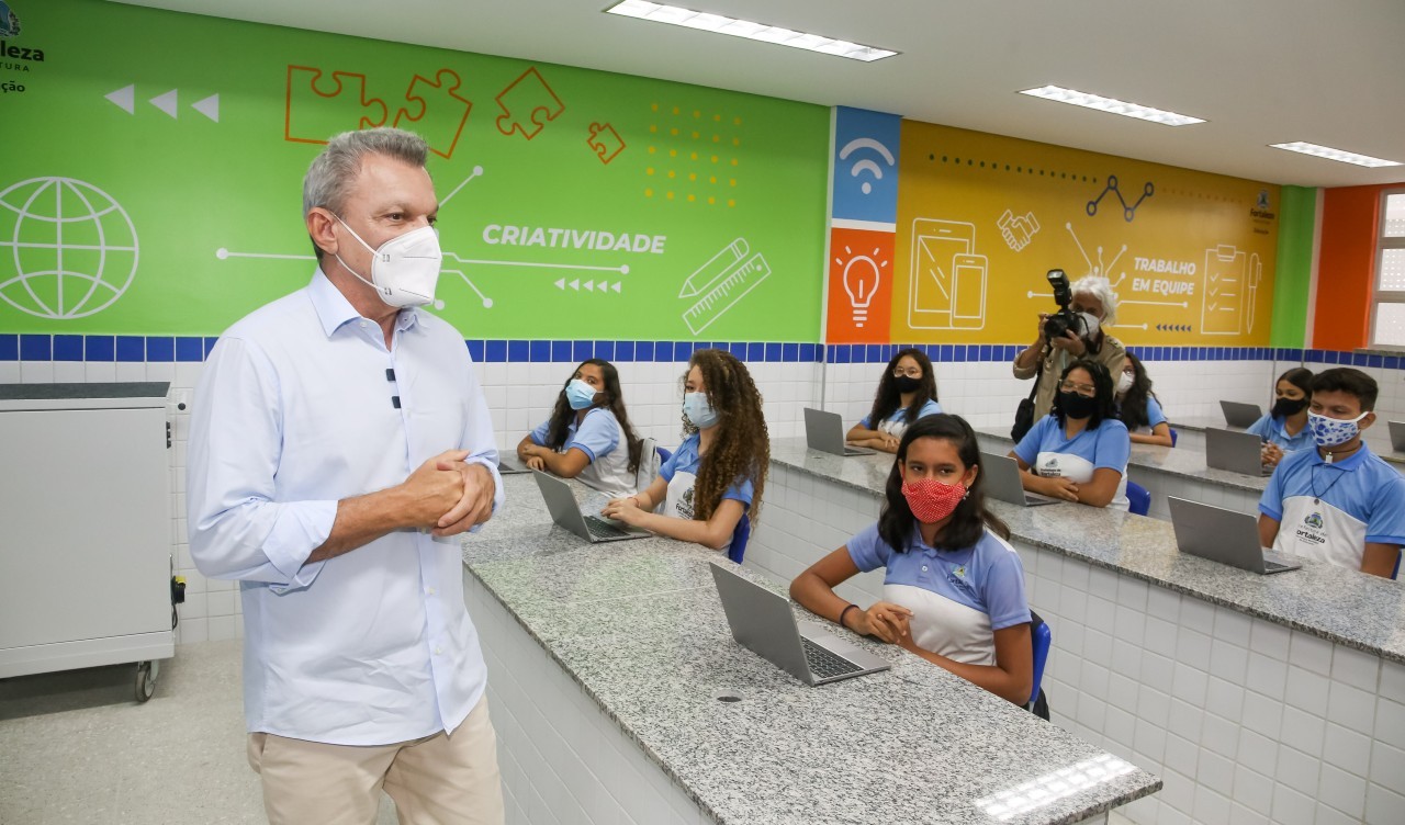 Fóruns Territoriais de Fortaleza - Fórun Territorial Autran Nunes, Dom Lustosa, Henrique Jorge, João XXIII e Jóquei Clube - Prefeito Sarto inaugura nova Escola de Tempo Integral no Autran Nunes; unidade é a 2ª entregue pela gestão