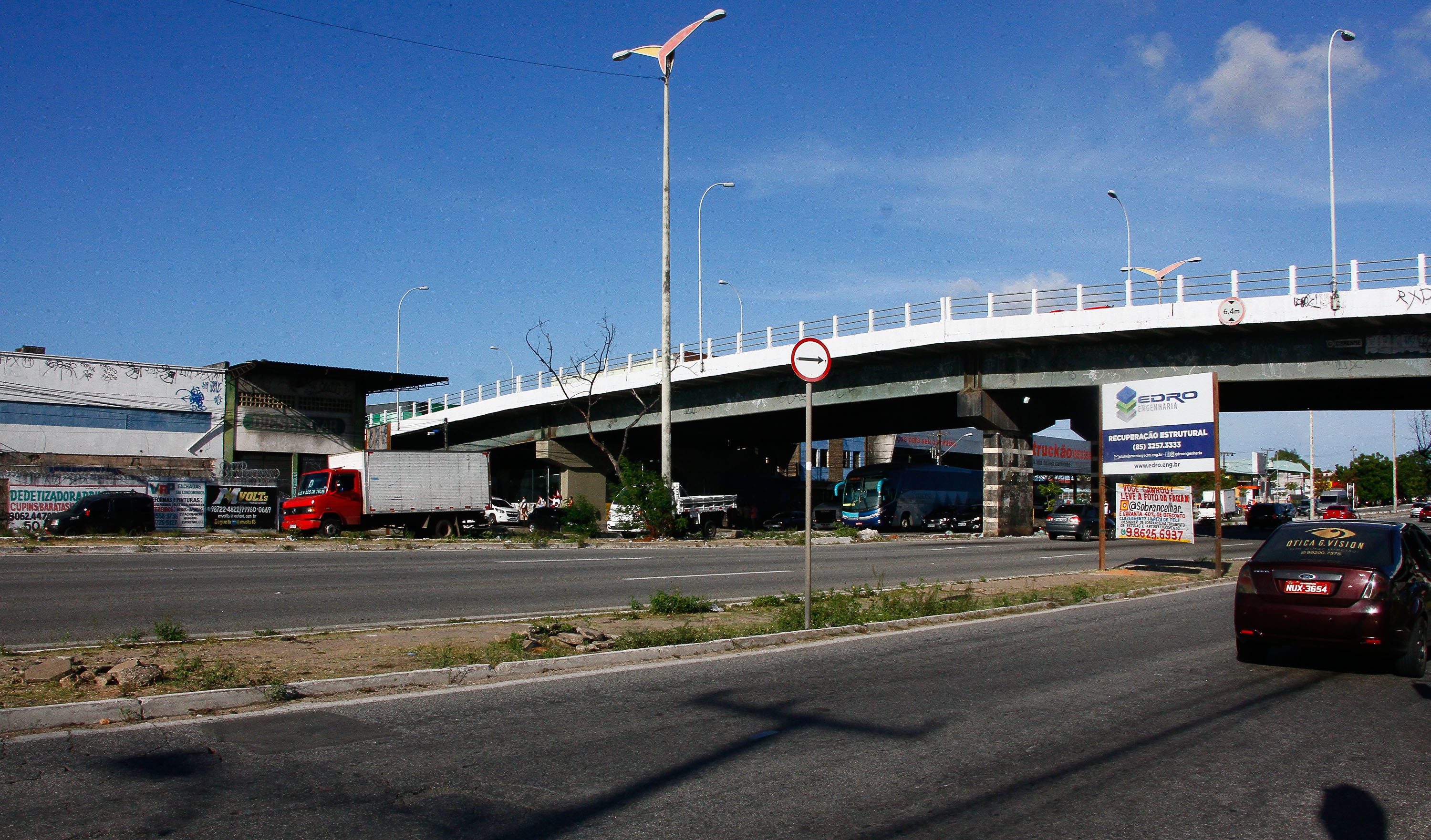 Fóruns Territoriais de Fortaleza - Fórun Territorial Antonio Bezerra, Quintino Cunha e Olavo Oliveira - Alça do viaduto da Av. Mister Hull é interditada para manutenção