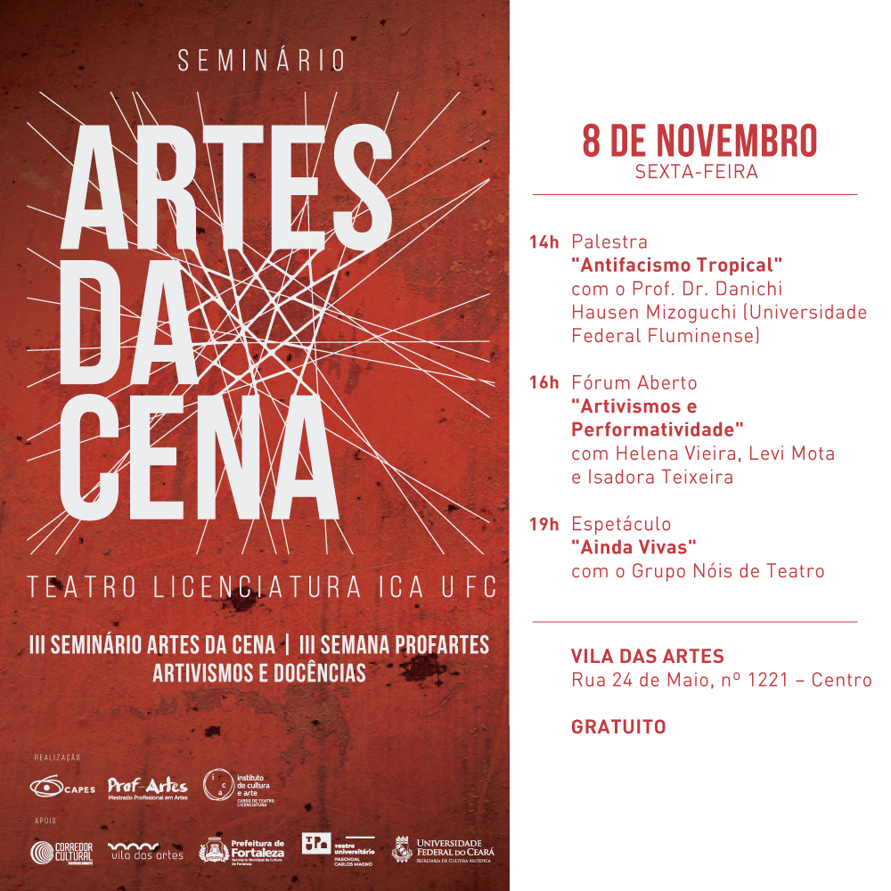 Fóruns Territoriais de Fortaleza - Fórun Territorial Centro, Moura Brasil e Praia de Iracema - Vila das Artes recebe atividades do III Seminário Artes da Cena