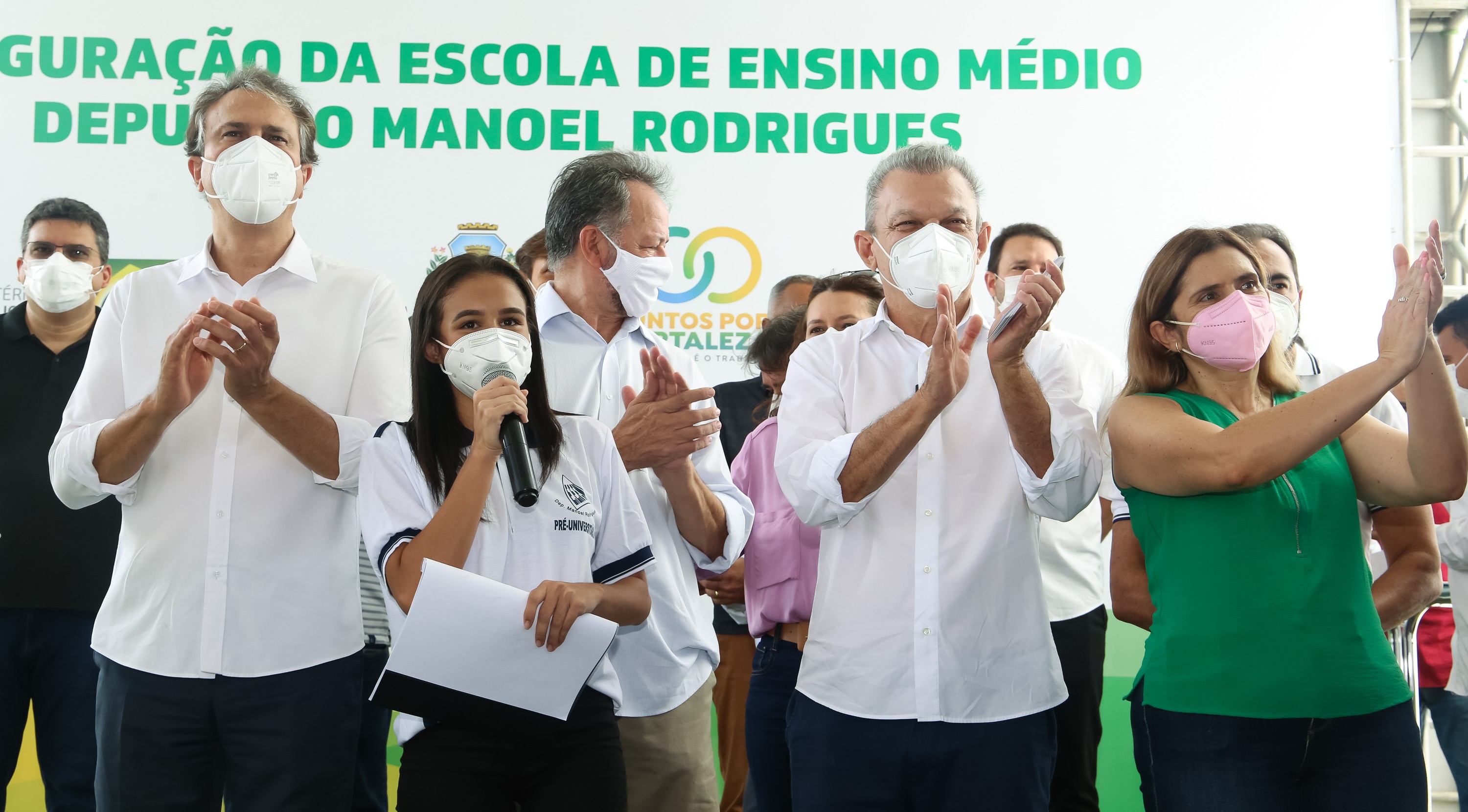 Fóruns Territoriais de Fortaleza - Fórun Territorial Vicente Pinzon, Cais do Porto e Mucuripe - Prefeito José Sarto participa de inauguração da nova sede da Escola Deputado Manoel Rodrigues, no Vicente Pinzón