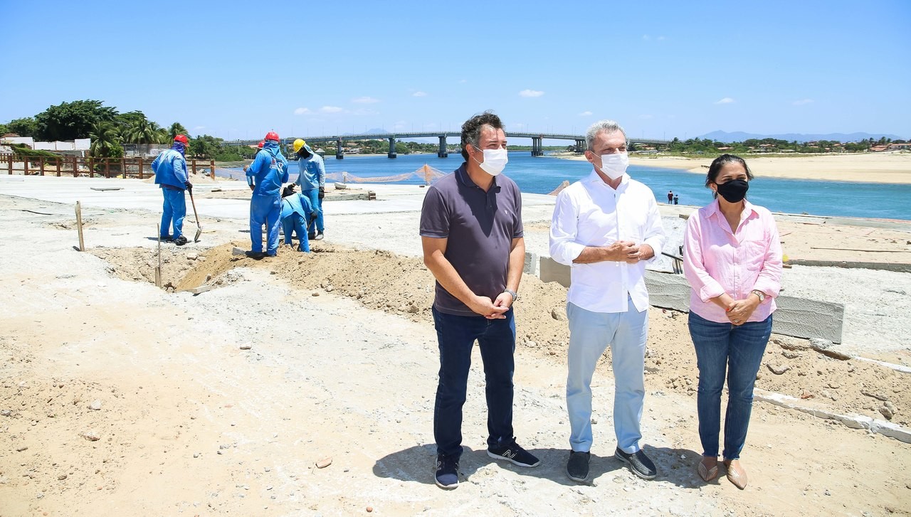 Fóruns Territoriais de Fortaleza - Fórun Territorial Barra do Ceará - Prefeito inspeciona obras de urbanização do Projeto Beira-Rio